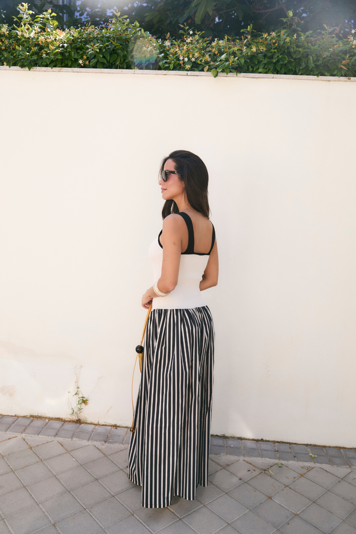 VESTIDO MARIA COMBINADO CRUDO