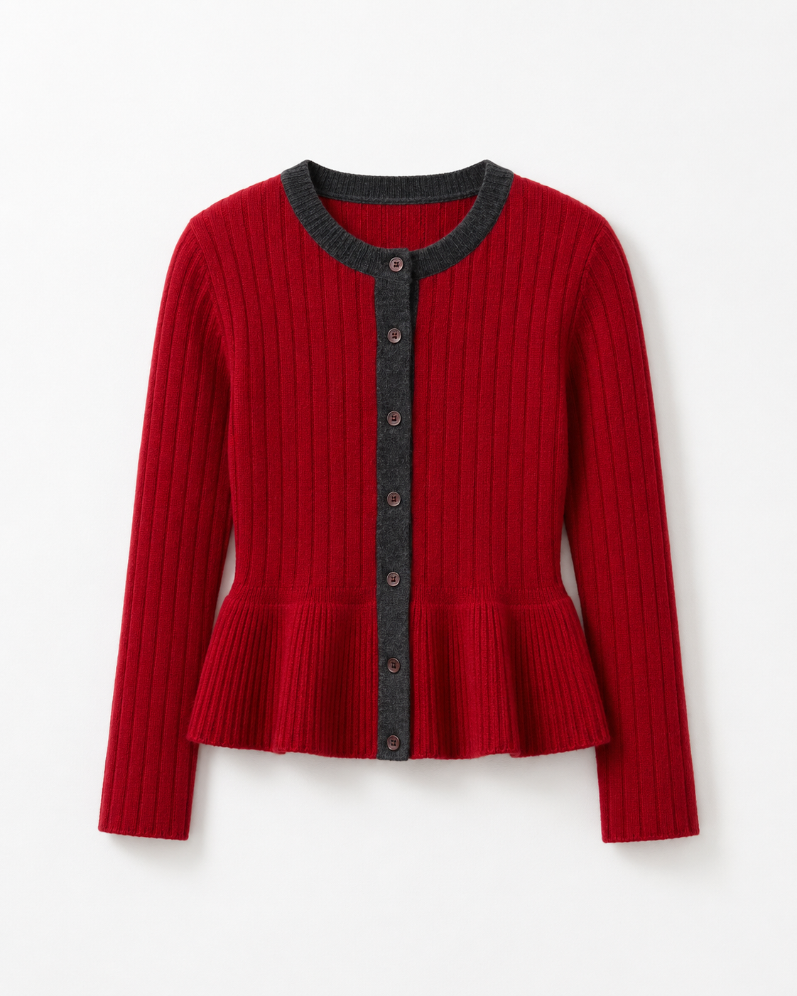 CHAQUETA LEILA PUNTO ROJO