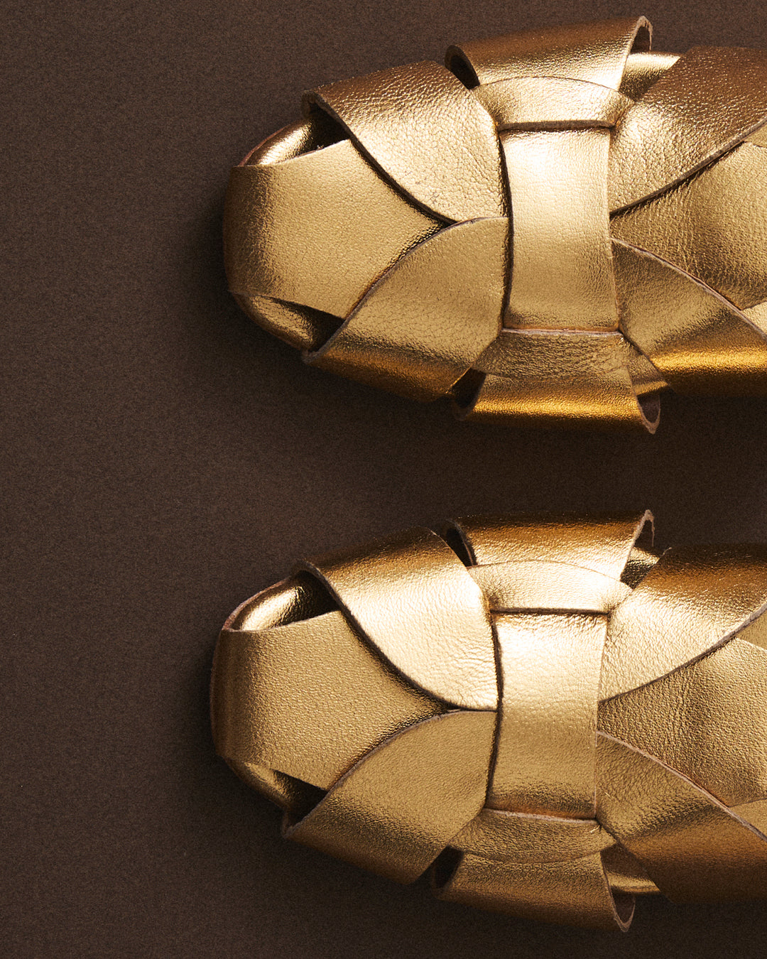 NAPOLES GOLD LEATHER SANDAL