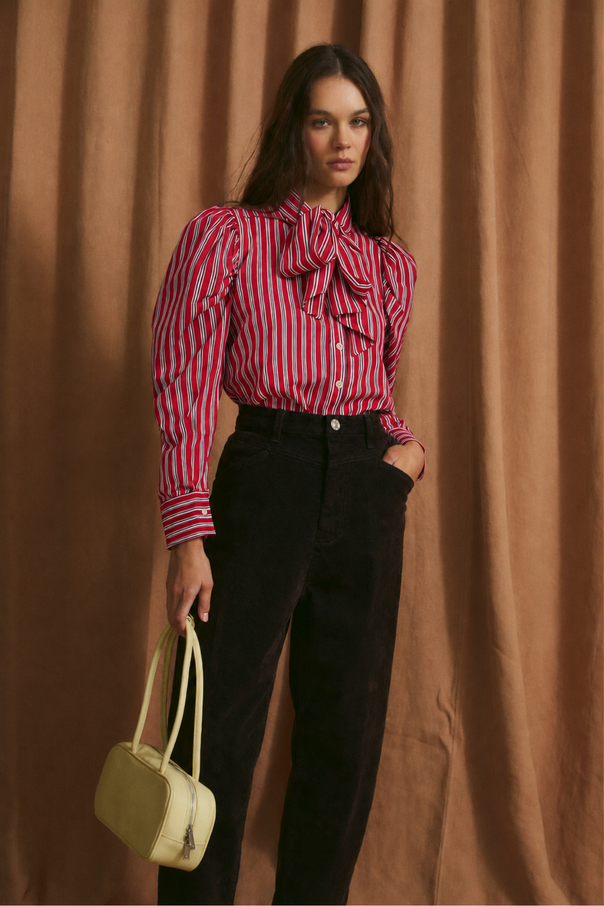 BLUSA PAJARITA MINIRAYA ROJO