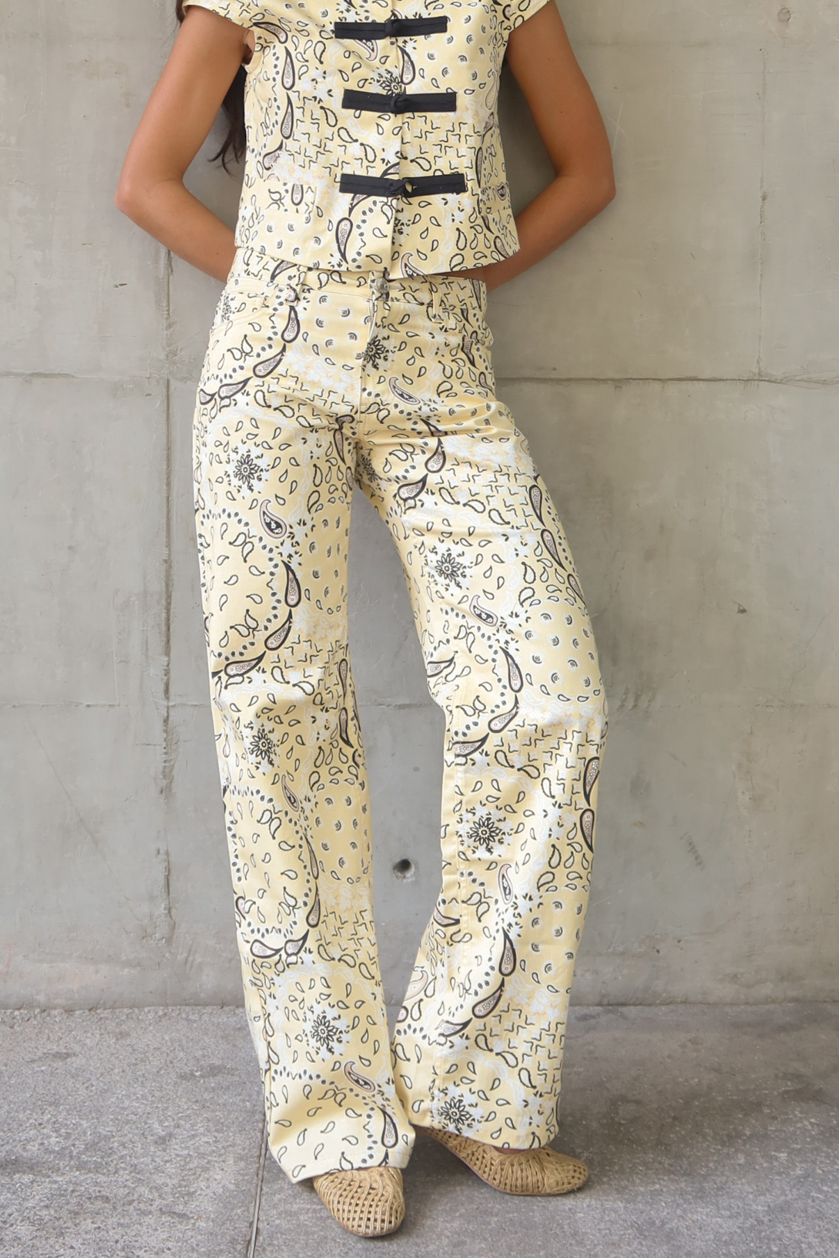 JEANS MONKEY BANDANA AMARILLO