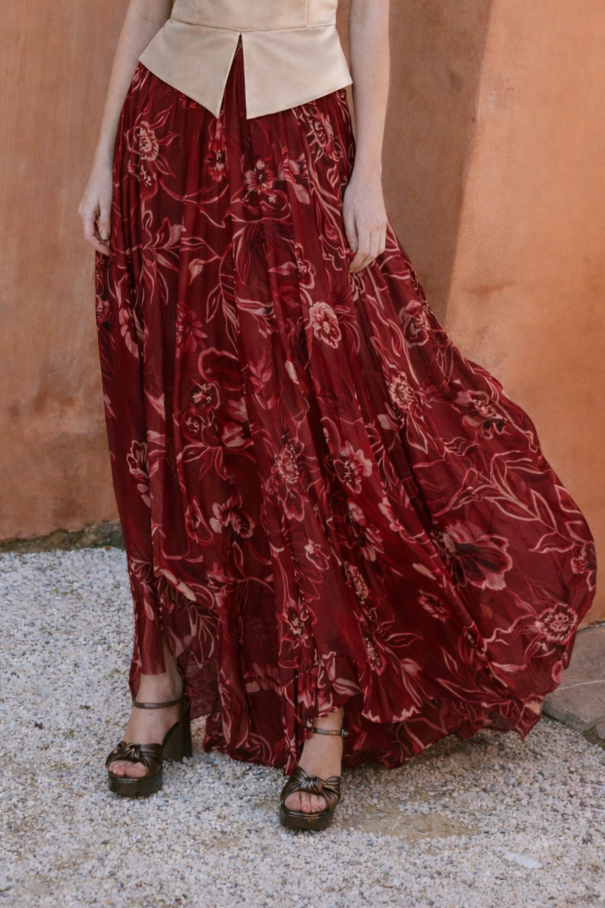 GIGI PEONIA CARMIN SKIRT