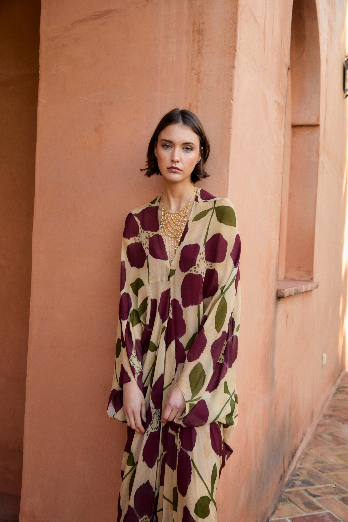 VESTIDO VERO LIRIO BURGUNDY