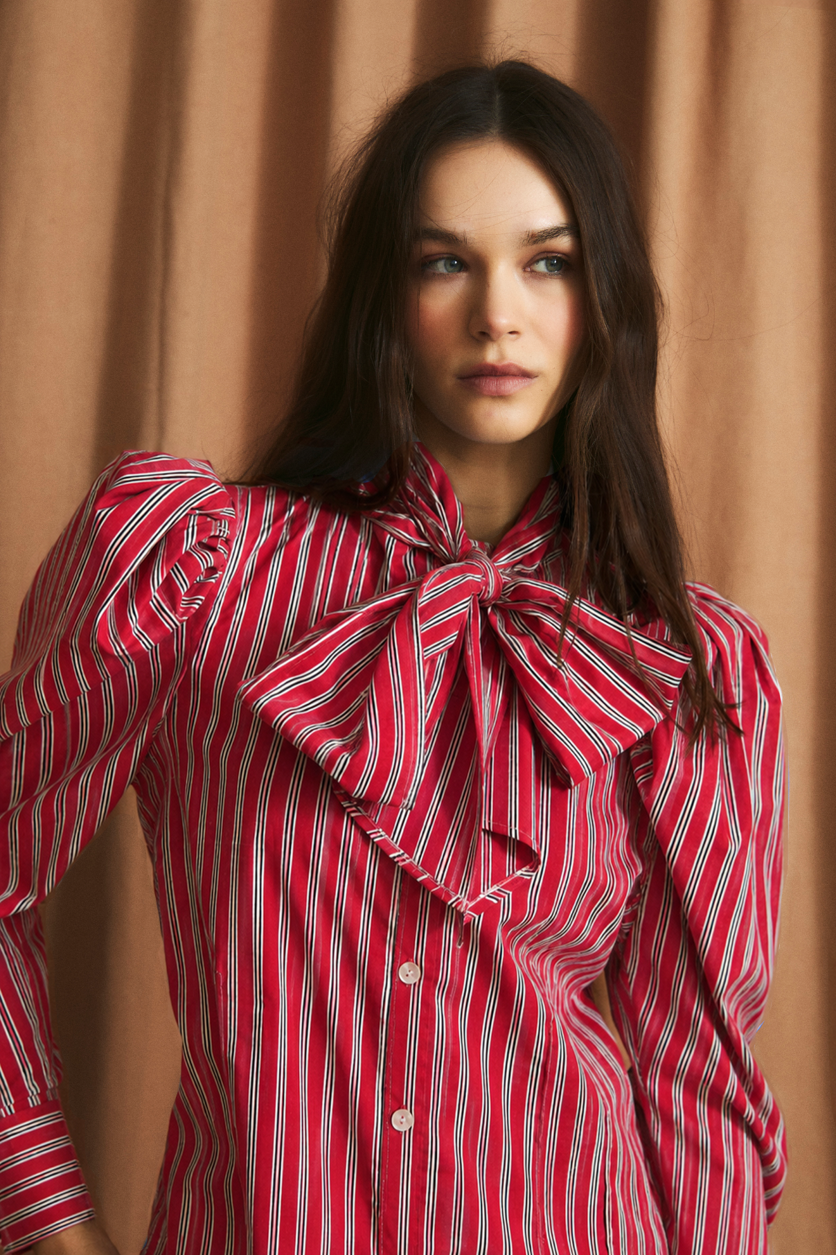 BLUSA PAJARITA MINIRAYA ROJO