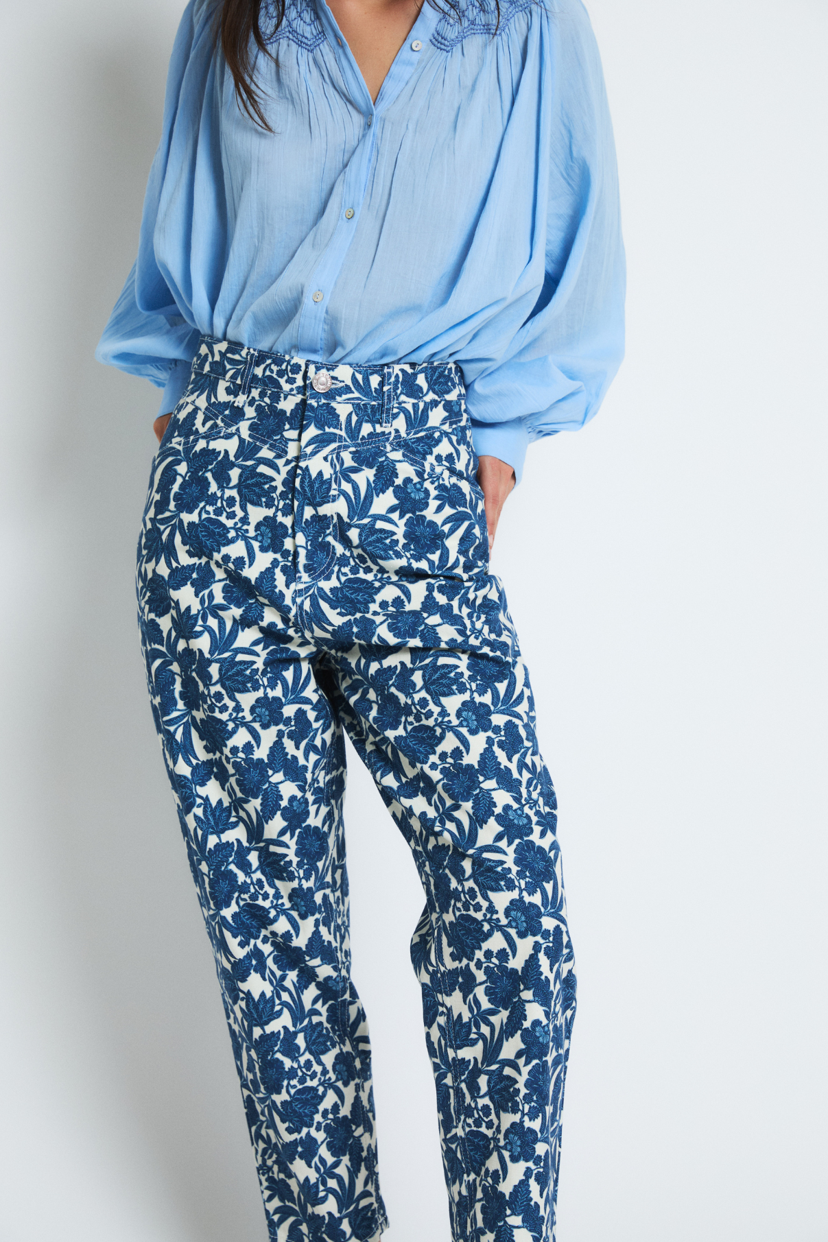 JEANS CORSE BLEE AZUL