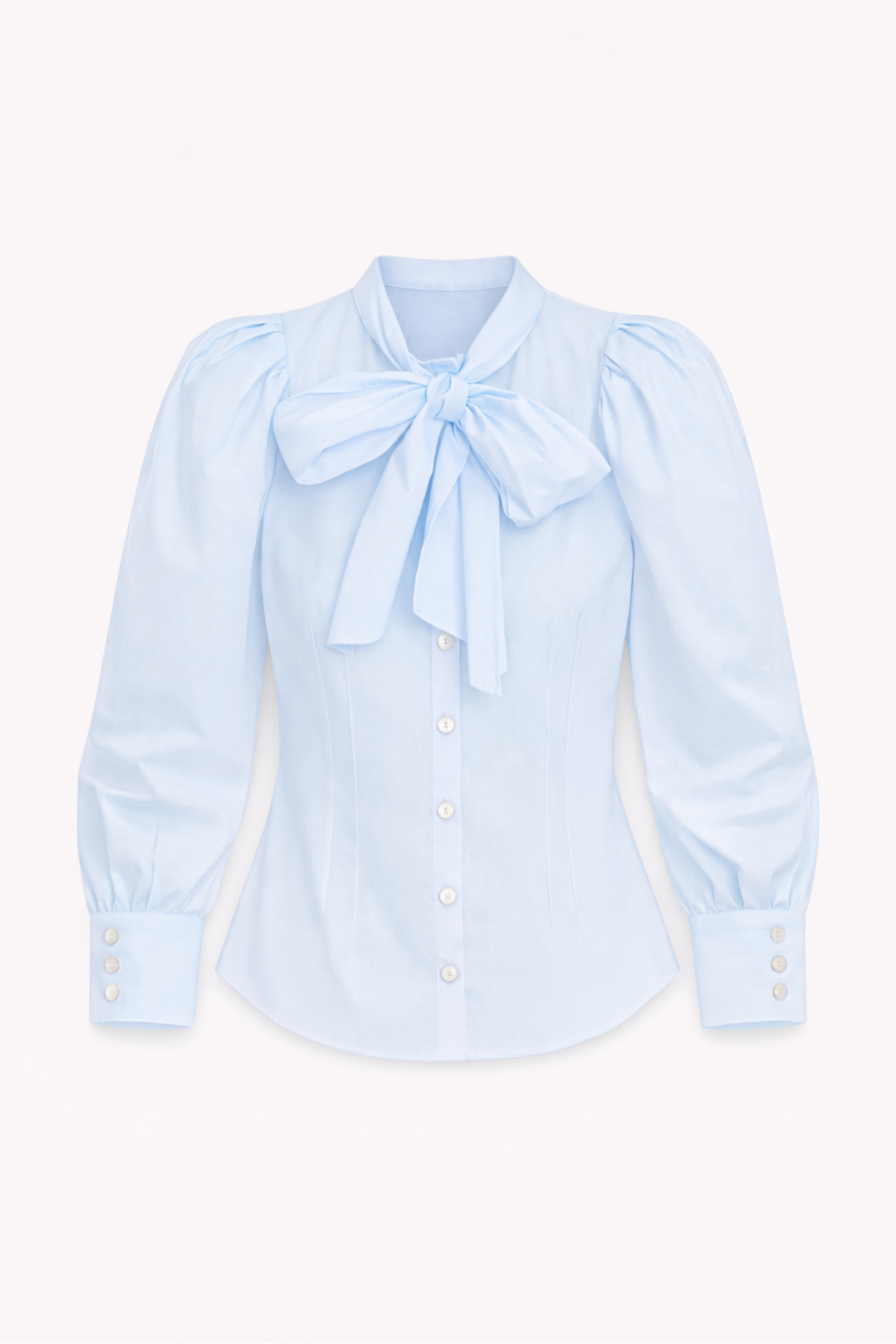 BLUSA PAJARITA POPELIN AZUL