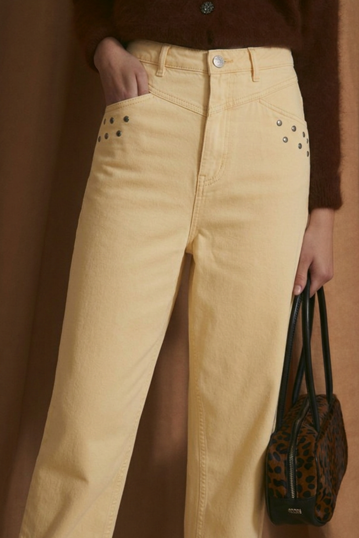 JEANS CORSE TACHAS MANTEQUILLA