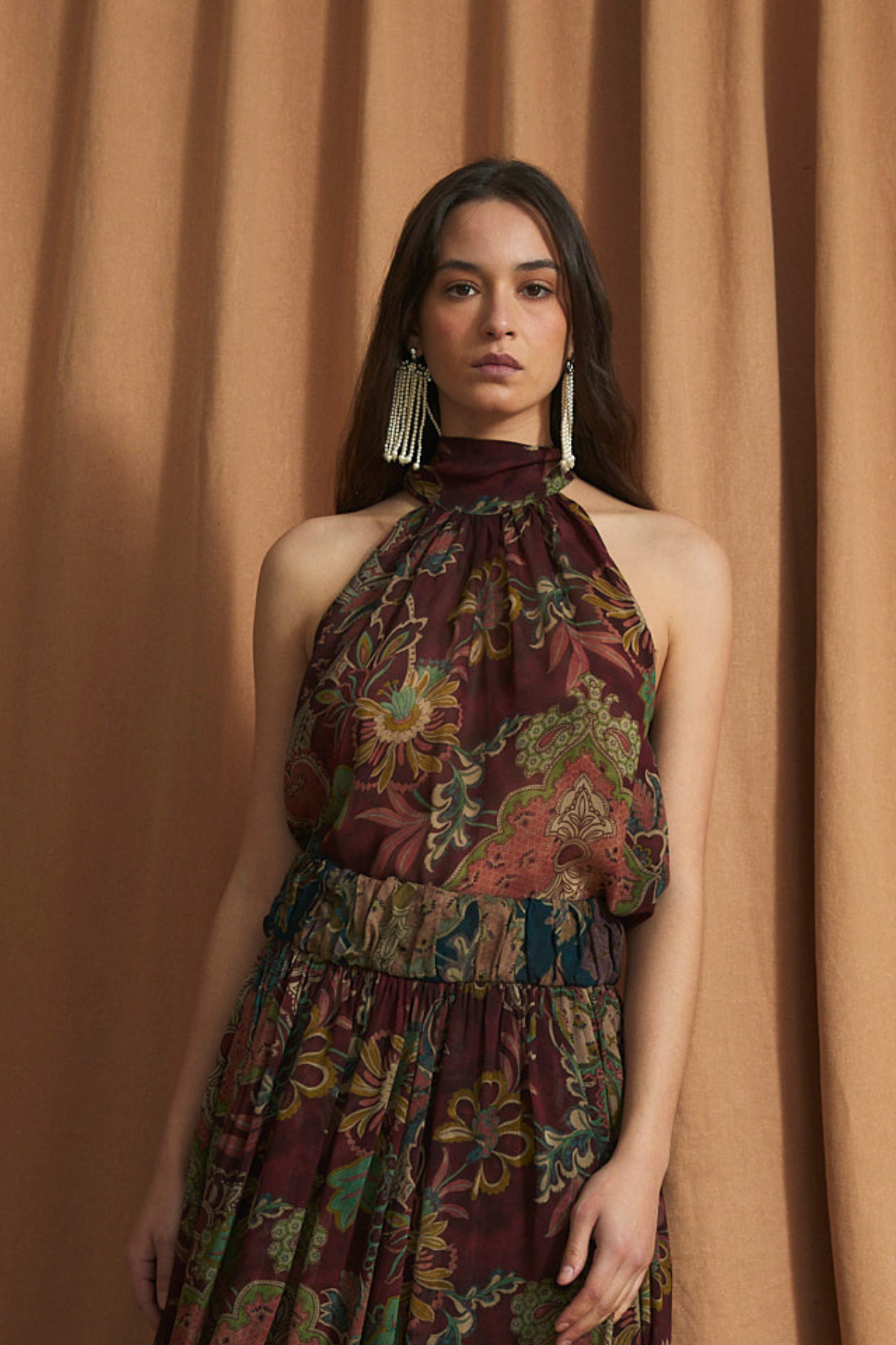 GIGI DAMASCO BURGUNDY TOP