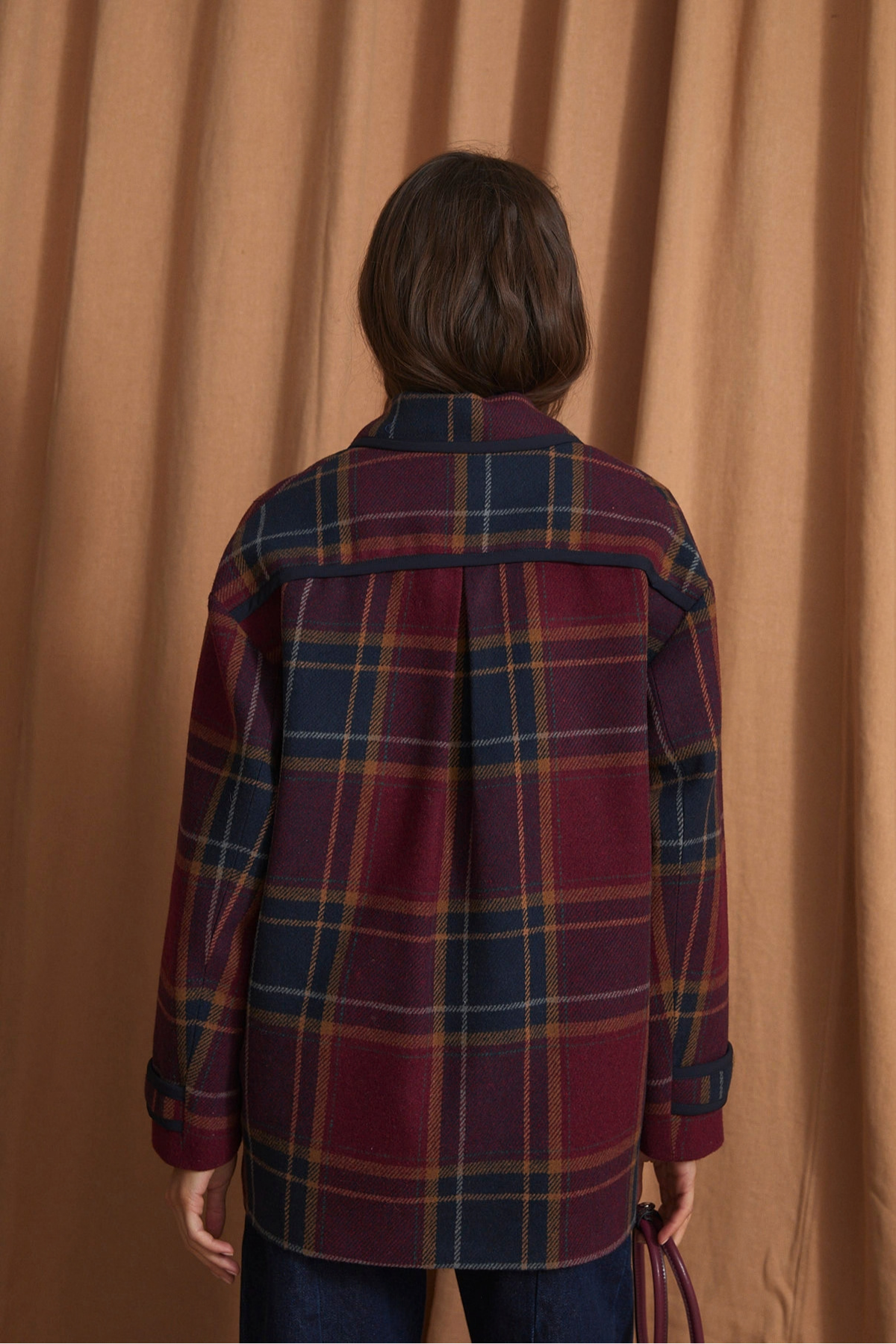 CHAQUETON BOLA MARGARET BURGUNDY