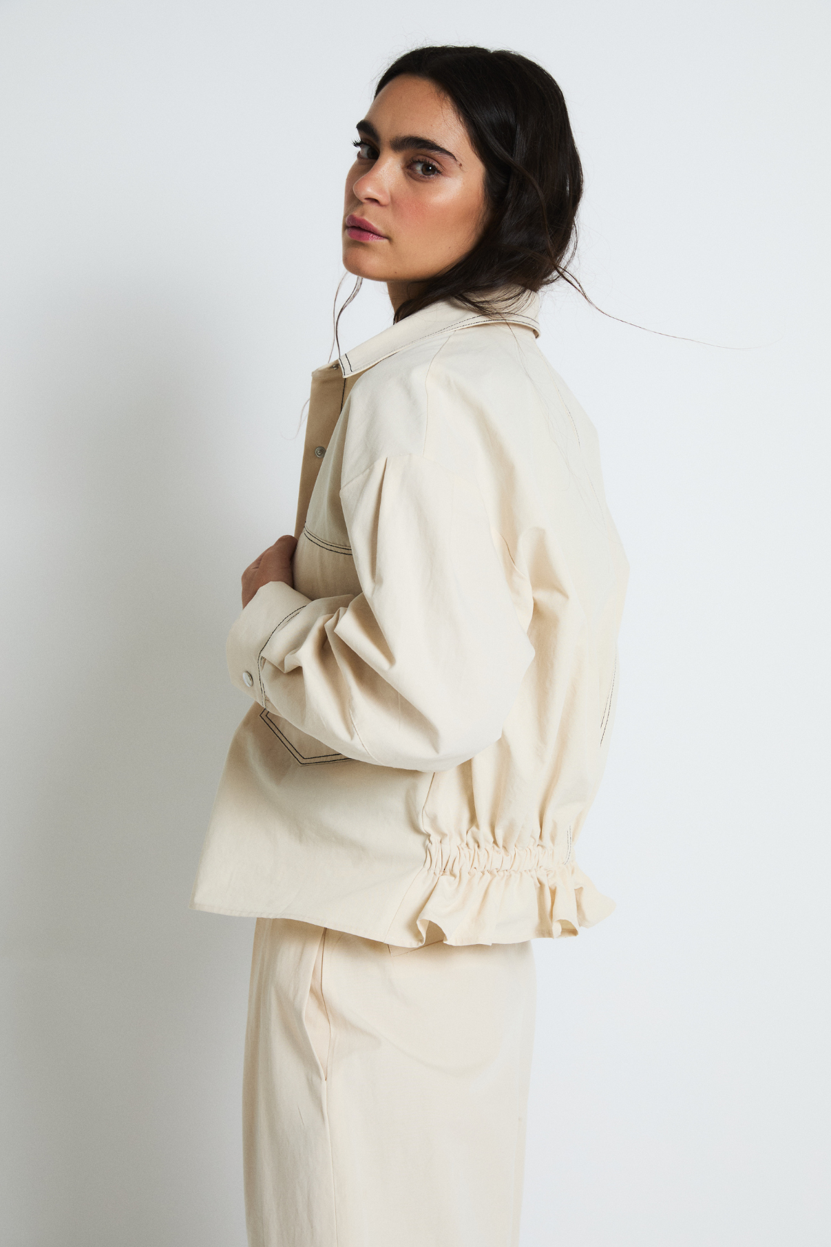 CHAQUETA PAULA SAFARI CRUDO