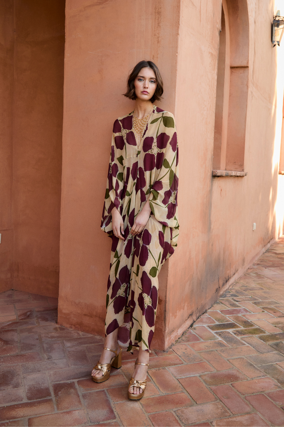 VESTIDO VERO LIRIO BURGUNDY