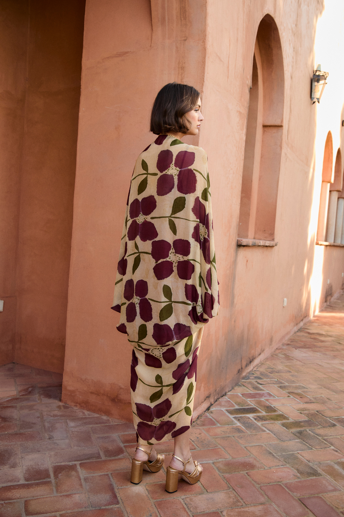 VESTIDO VERO LIRIO BURGUNDY