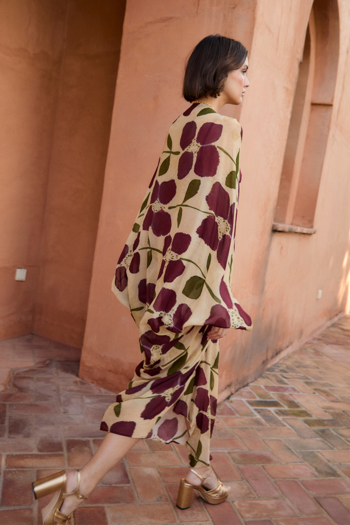 VESTIDO VERO LIRIO BURGUNDY