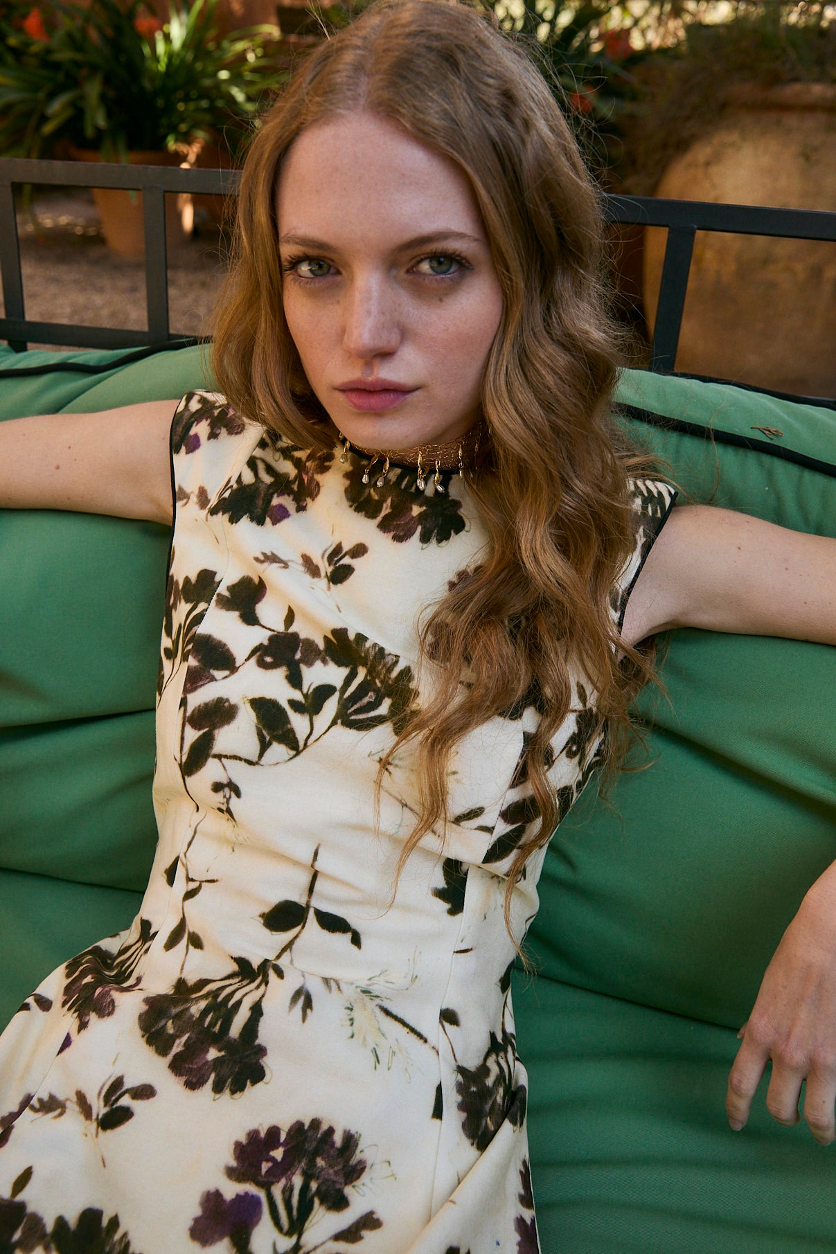 COLUMN LILAS ECRU DRESS