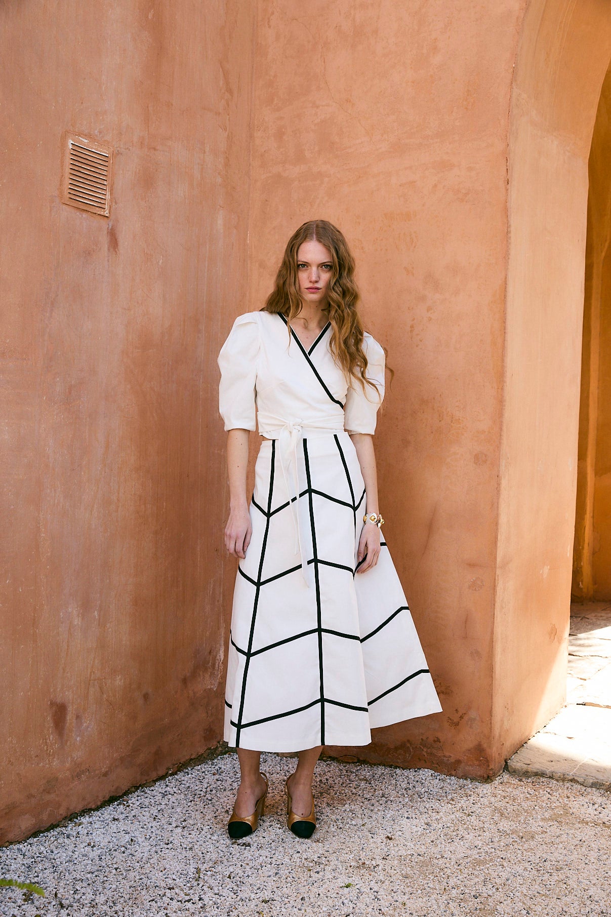 ESPIGA ALGODON ECRU SKIRT