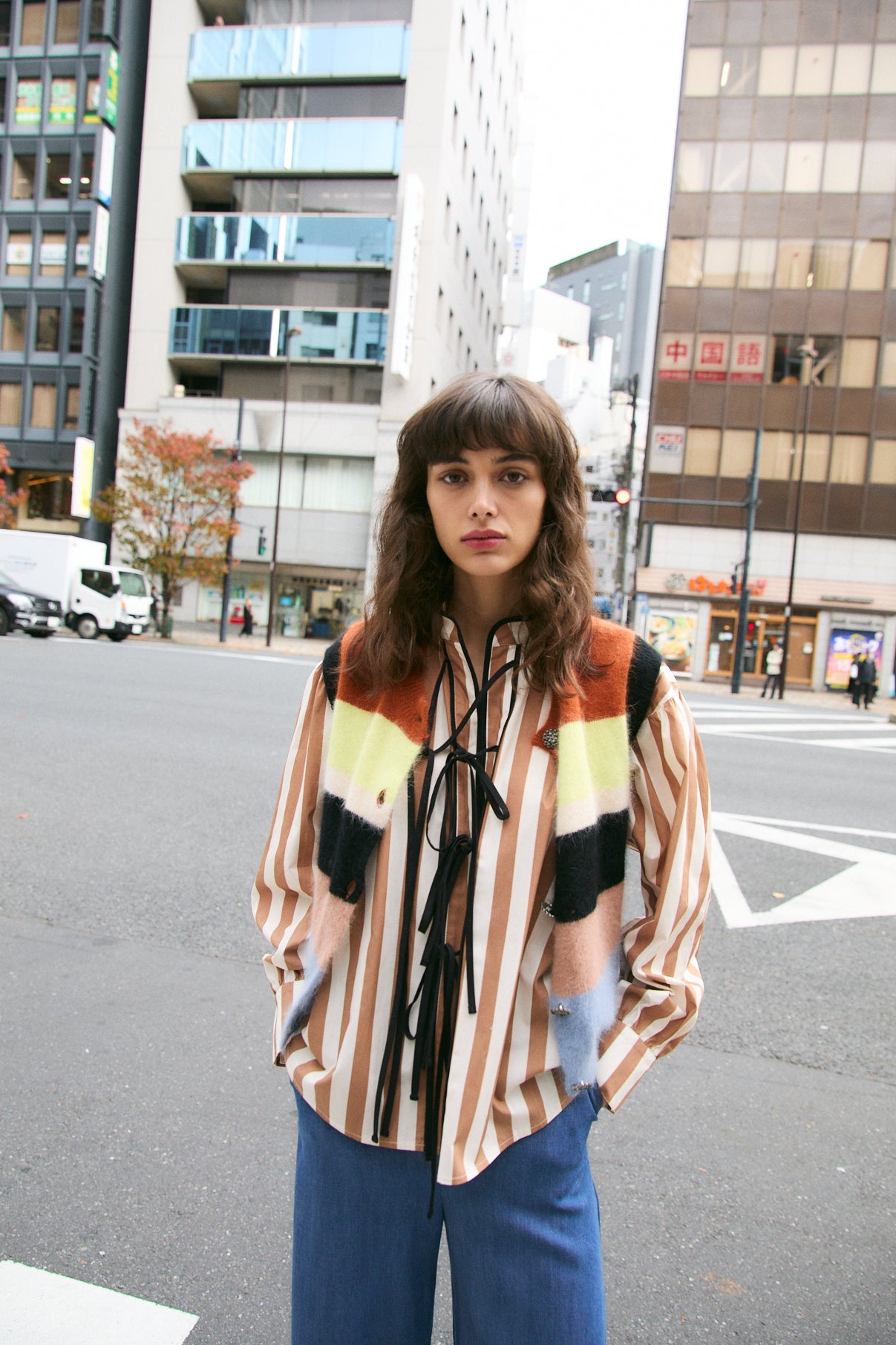 SOBRECAMISA TOKIO RAYA CAMEL