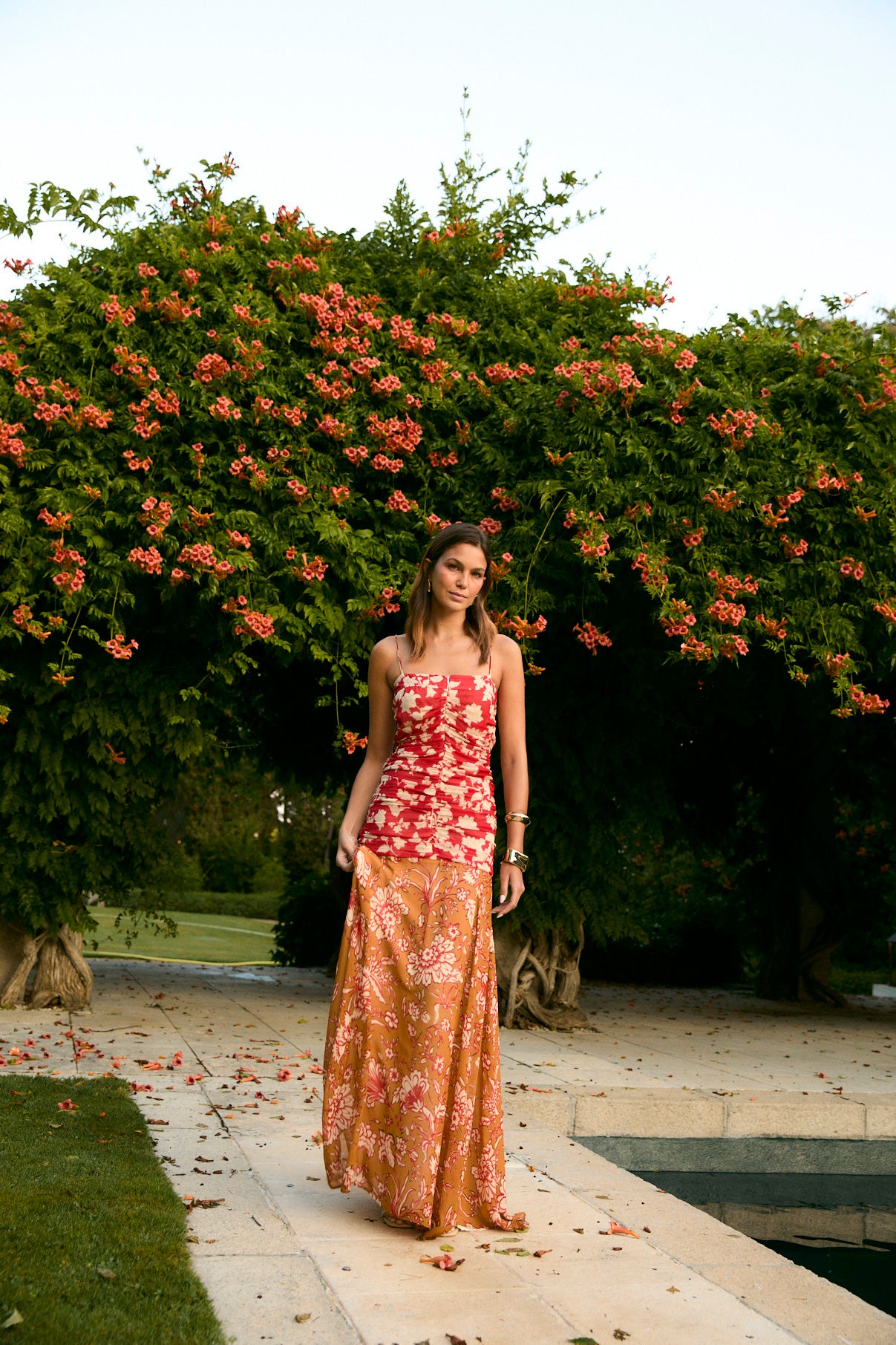 VESTIDO JANE GERANIO BICOLOR