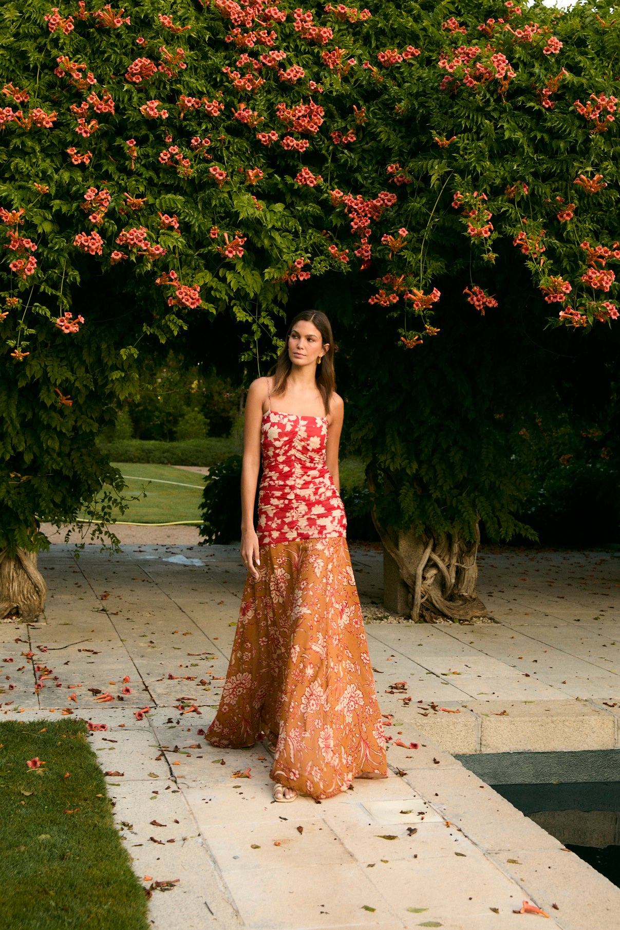 VESTIDO JANE GERANIO BICOLOR