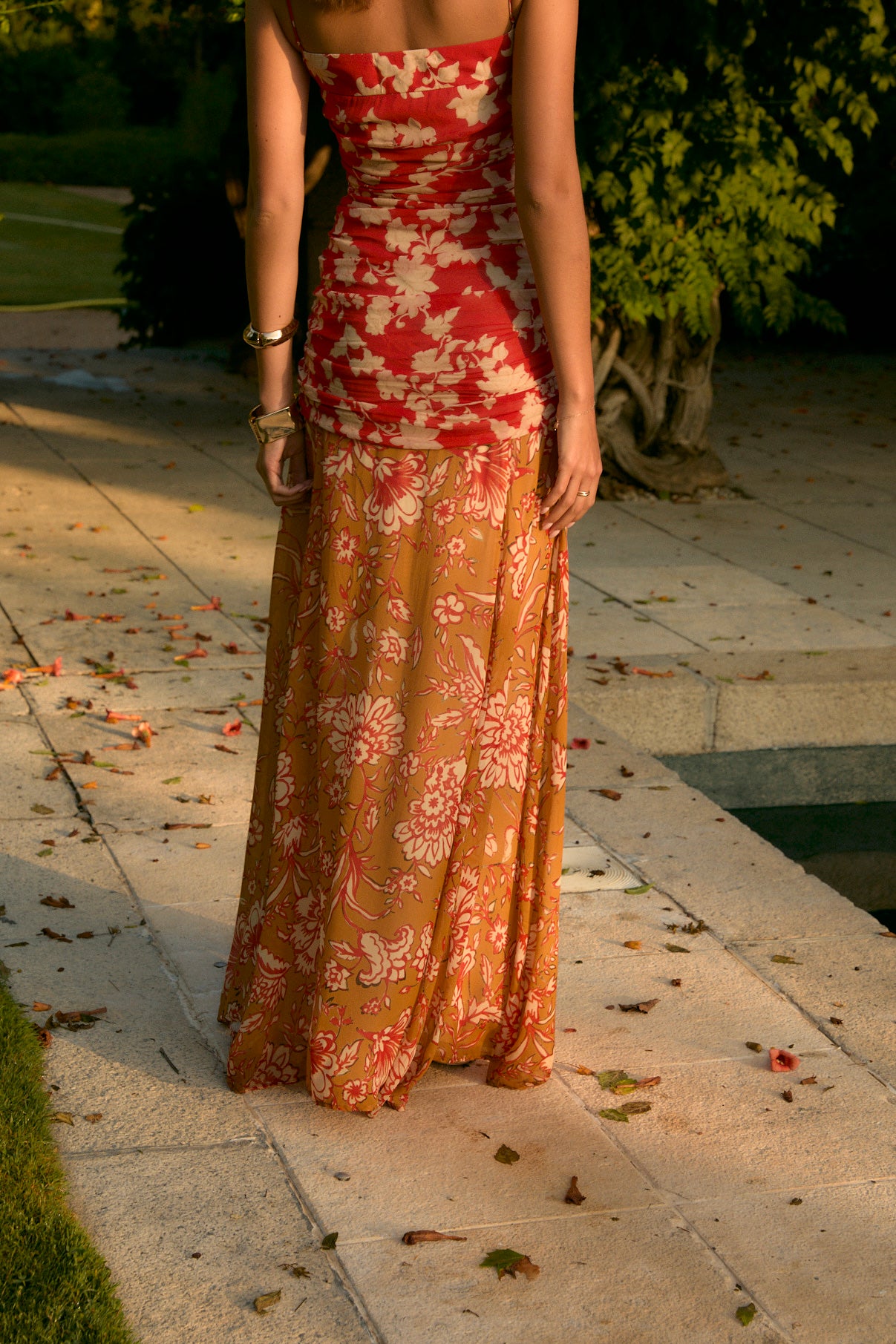 VESTIDO JANE GERANIO BICOLOR