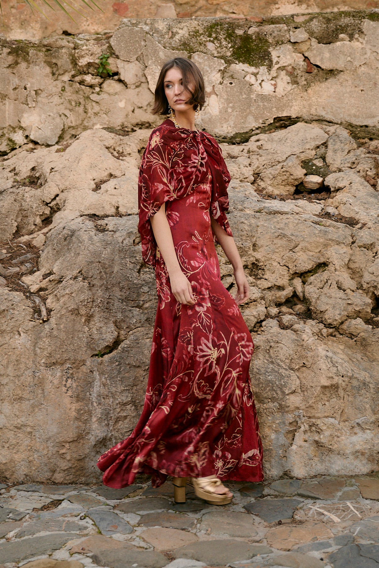 VESTIDO CORINTIA PEONIA CARMIN