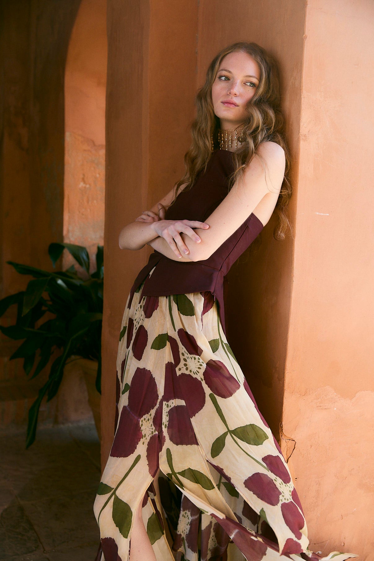 TOP MAUSI LISO BURGUNDY