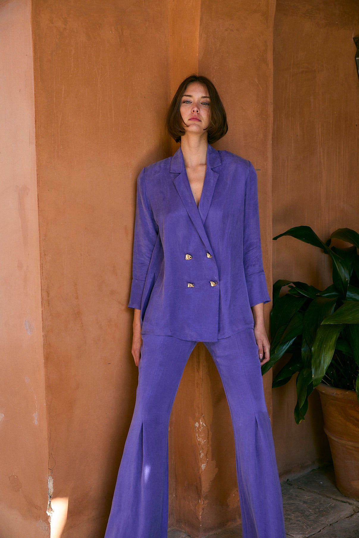 TOTAL LOOK ICON CUPRO MORADO