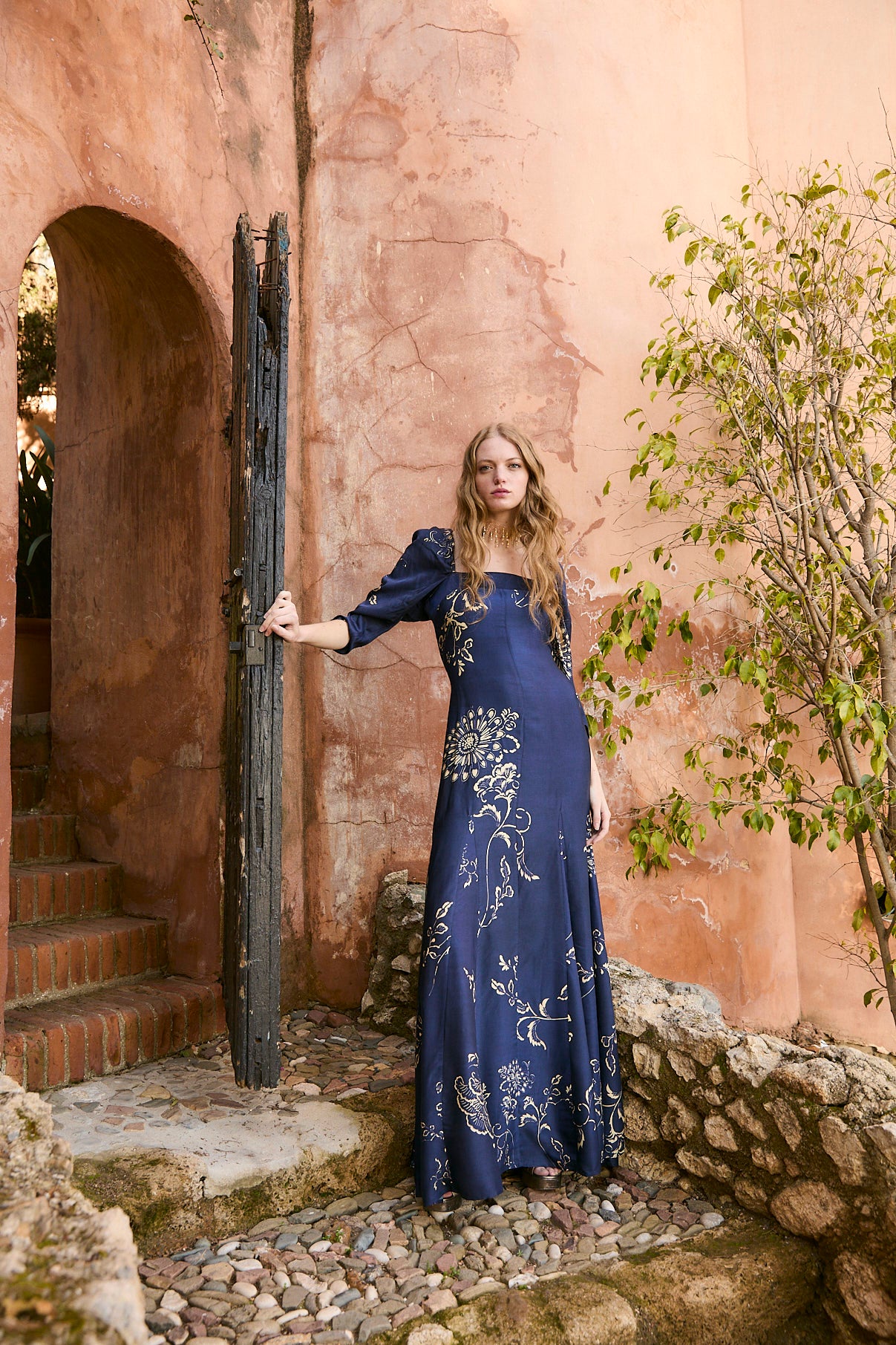 VESTIDO RAMONA RAMAS AZUL