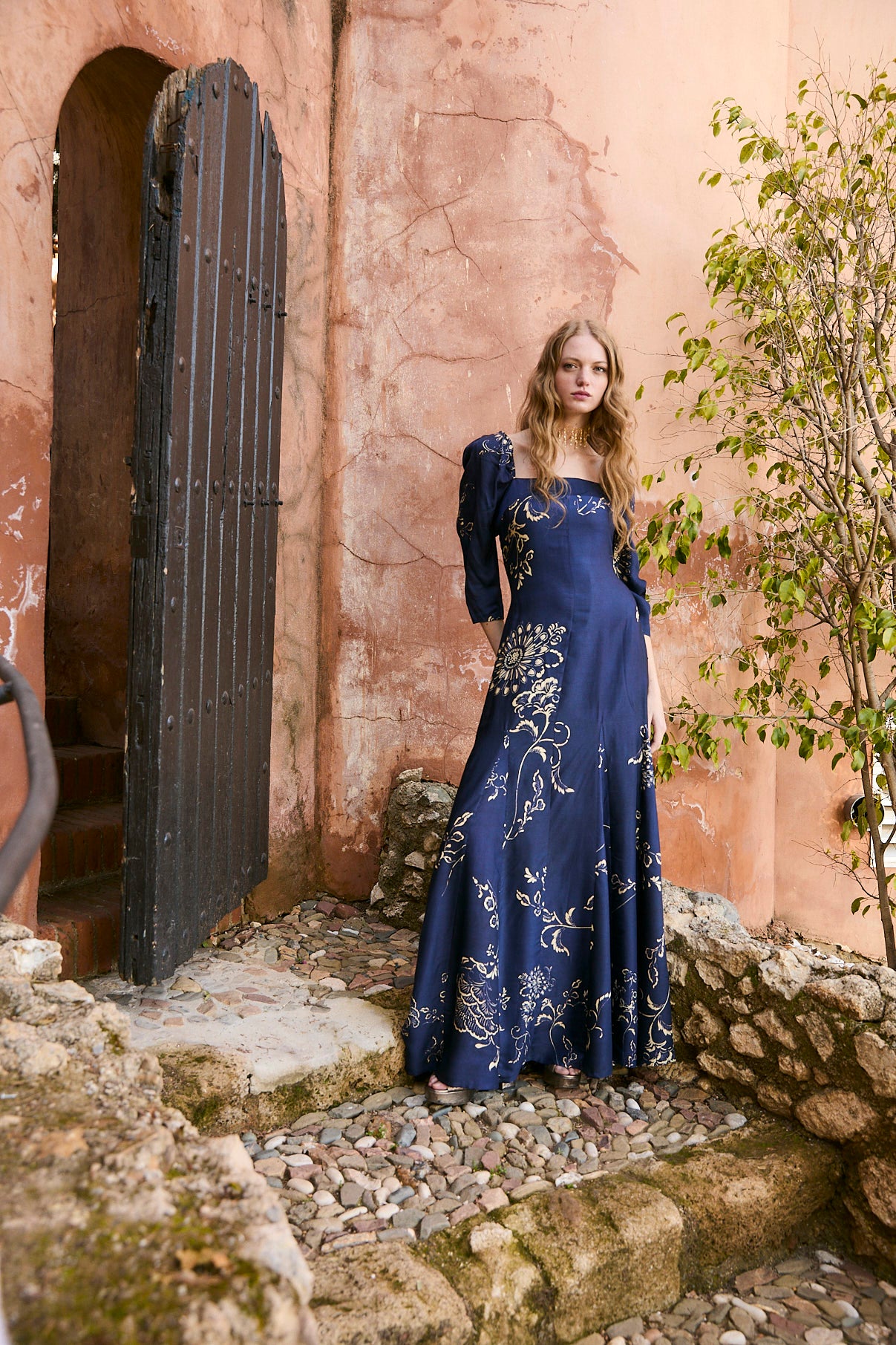 VESTIDO RAMONA RAMAS AZUL