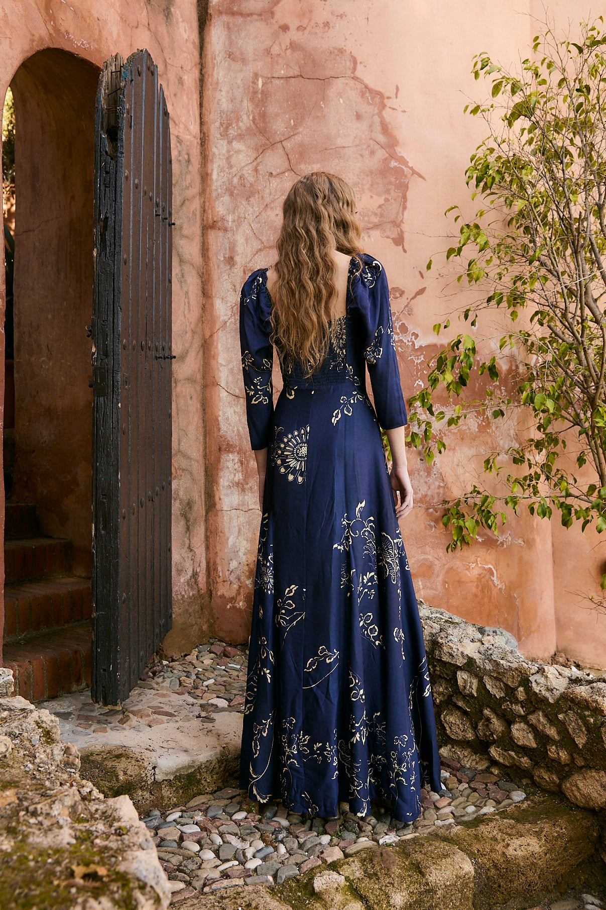 VESTIDO RAMONA RAMAS AZUL