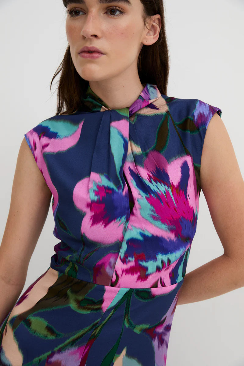 VESTIDO ANABEL MONET AZUL