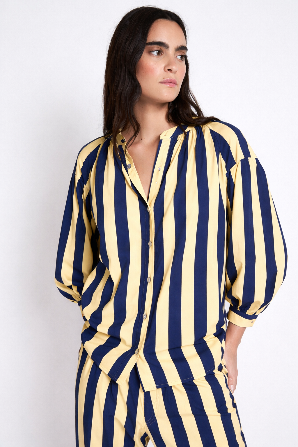 BLUSA VENICE BARRAS AZUL
