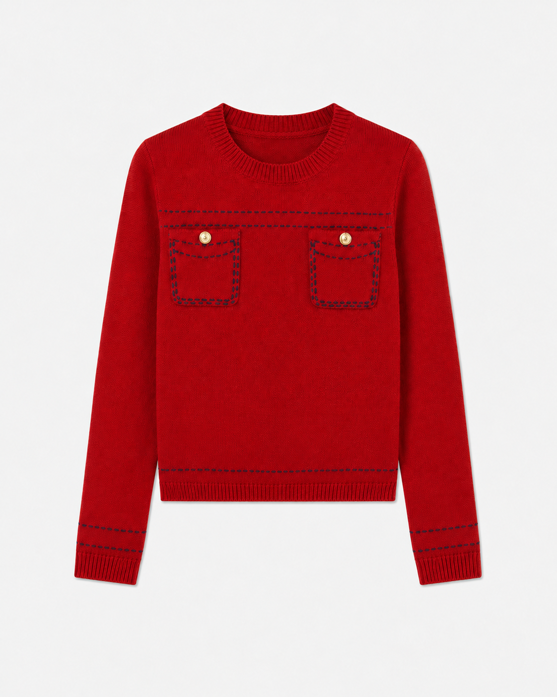 BOSTON KNITTED RED JUMPER