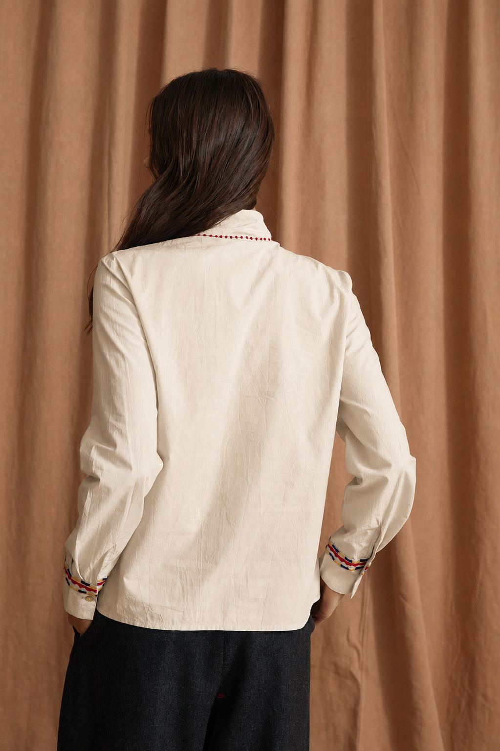 BLUSA LUCIANA POPELIN CRUDO