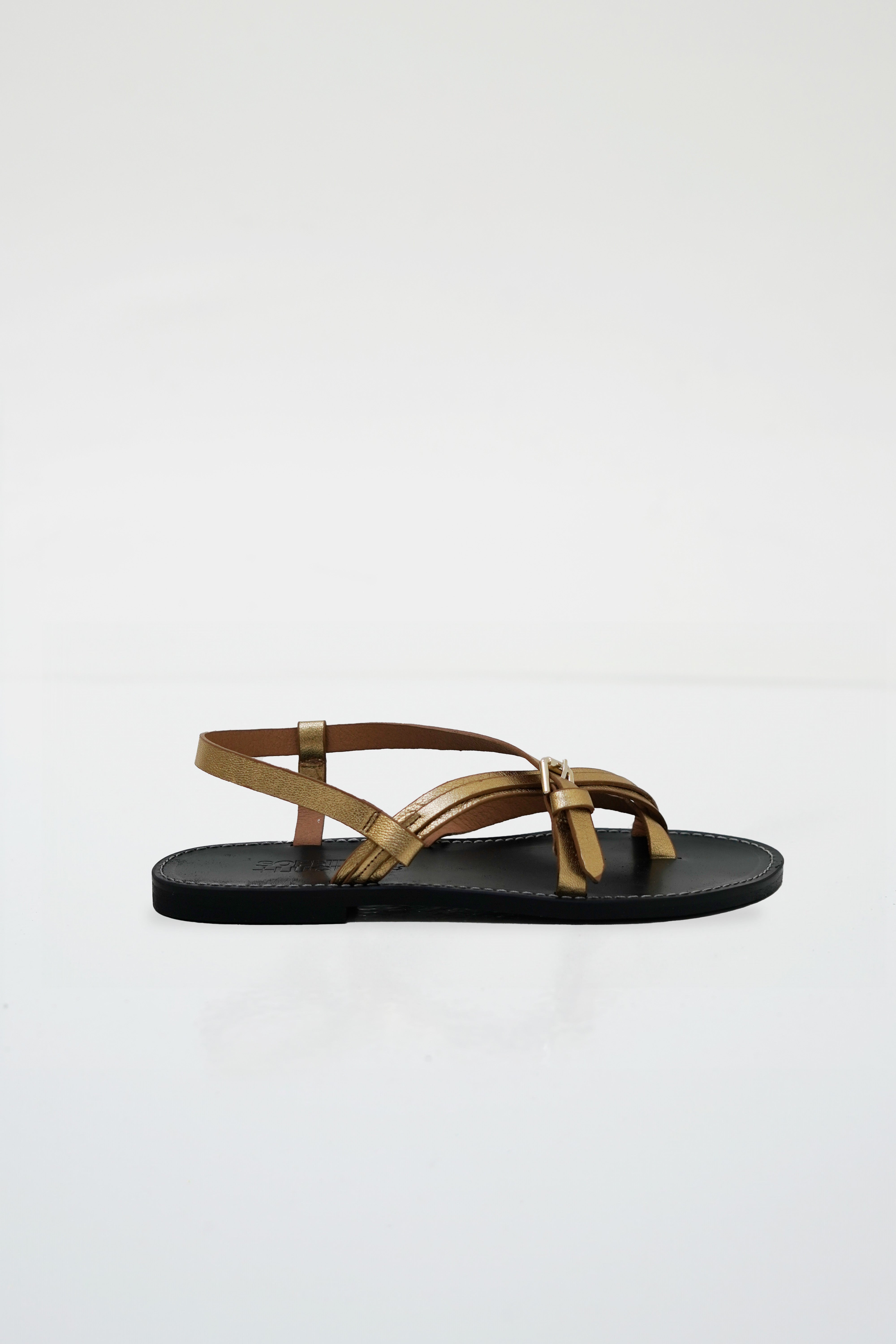 SANDALIA BARBARA PIEL DORADO