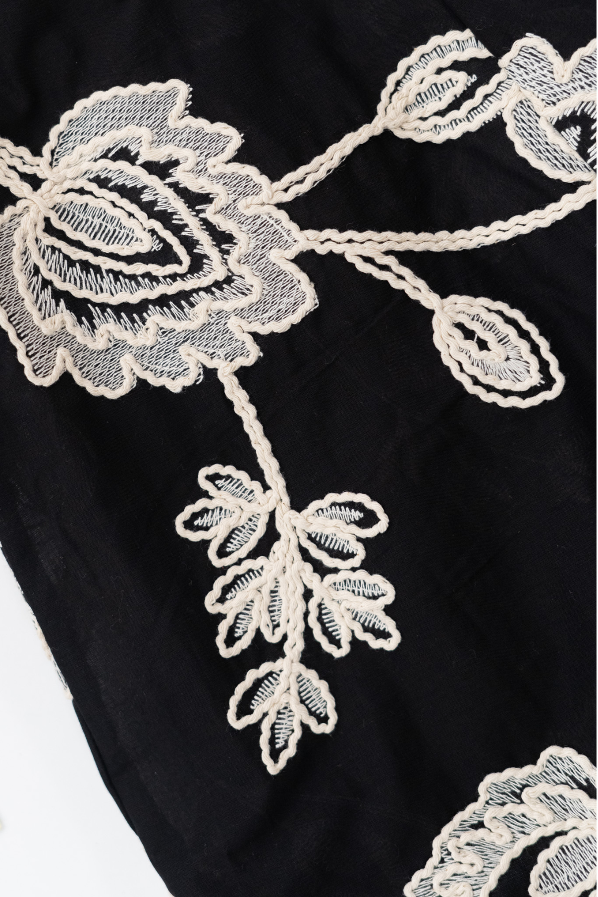 VESTIDO DIANA BORDADO NEGRO