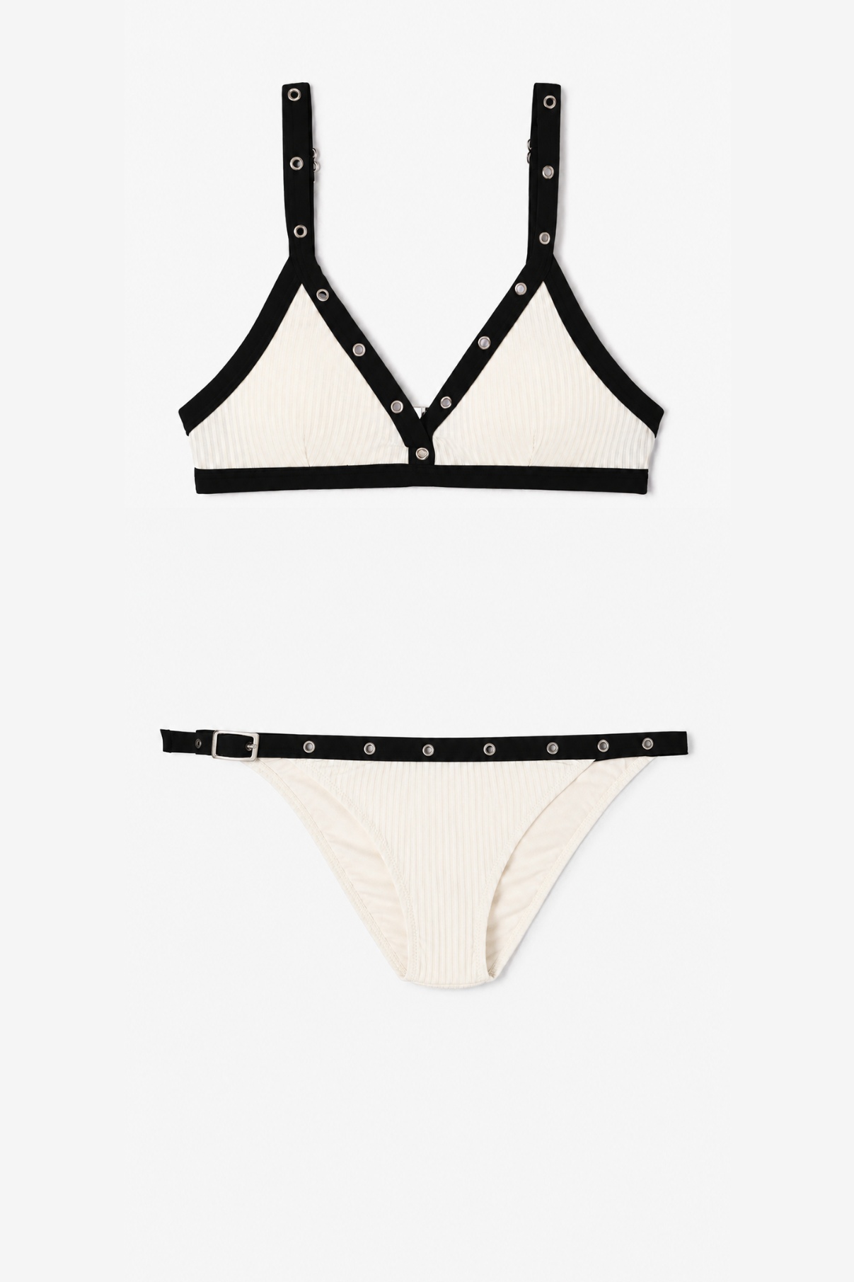 LOW-RISE CANUTILLO BLACK BIKINI