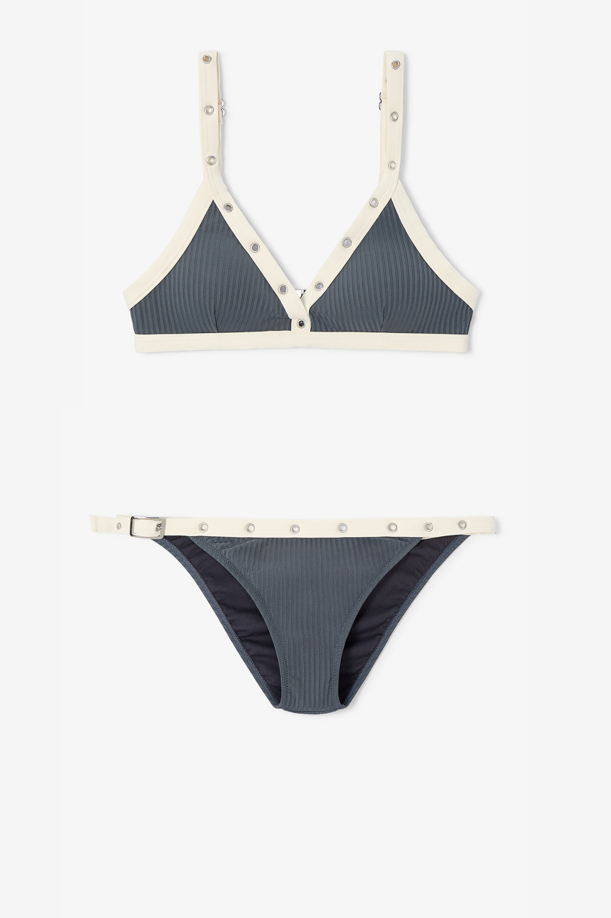 LOW-RISE CANUTILLO BLACK BIKINI