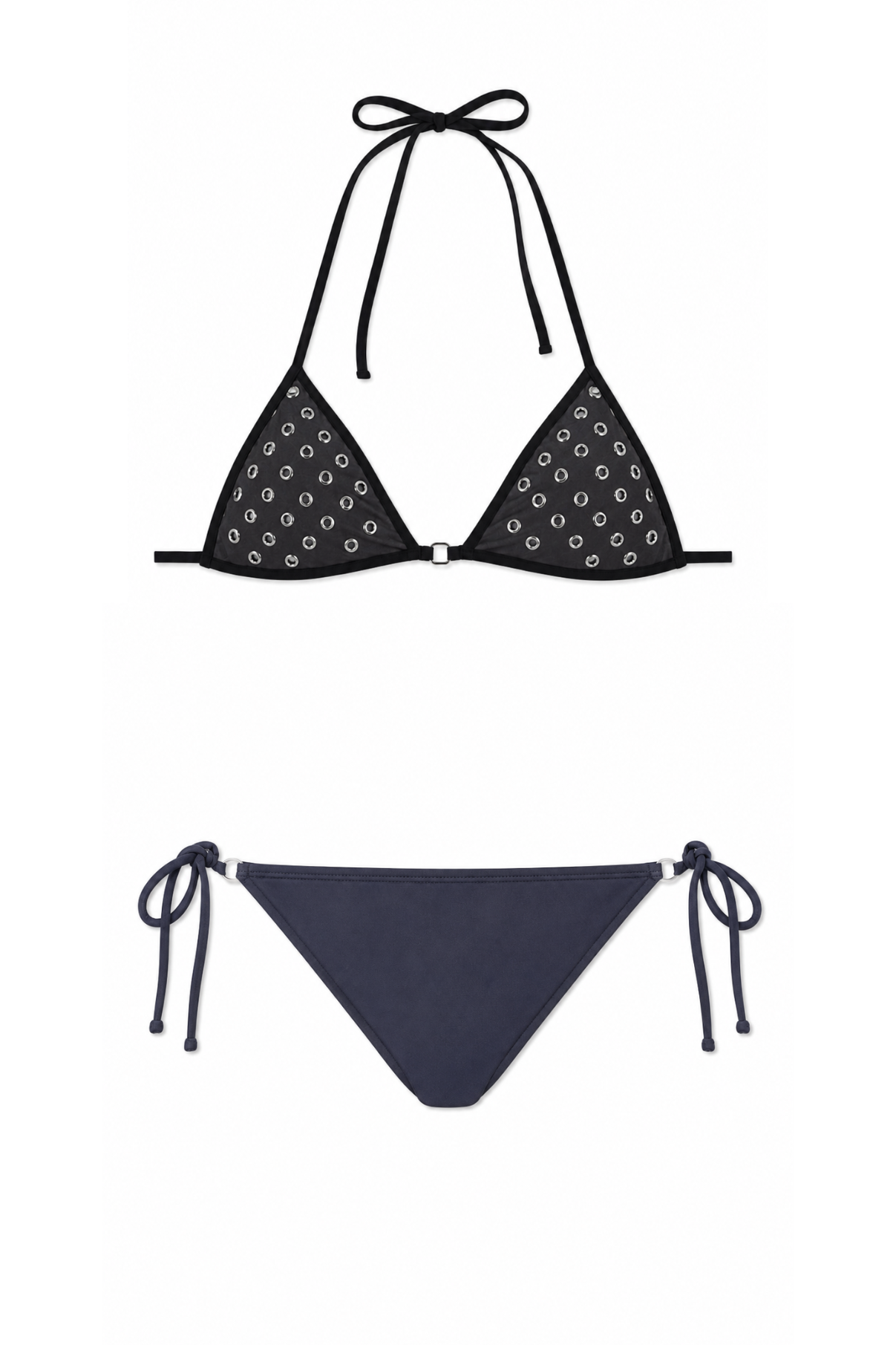 LOW-RISE CANUTILLO BLACK BIKINI