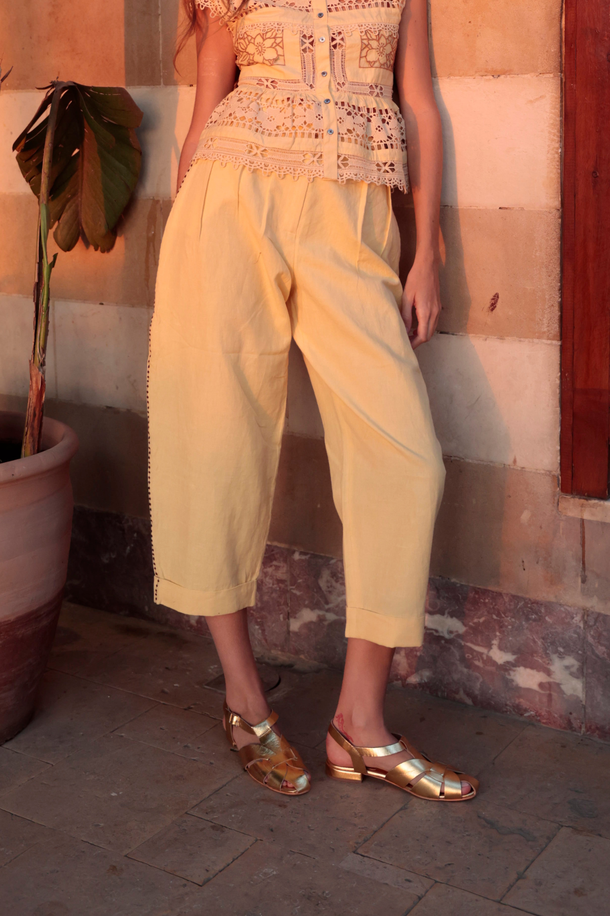 PANTALON MAR LINO BUTTER