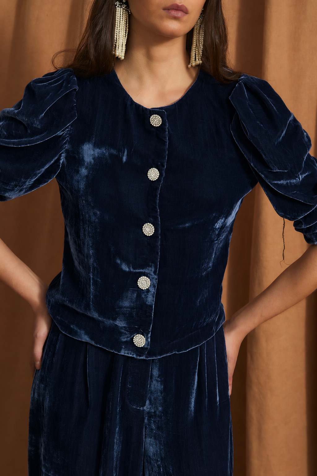 FAROL VELVET NAVY JACKET