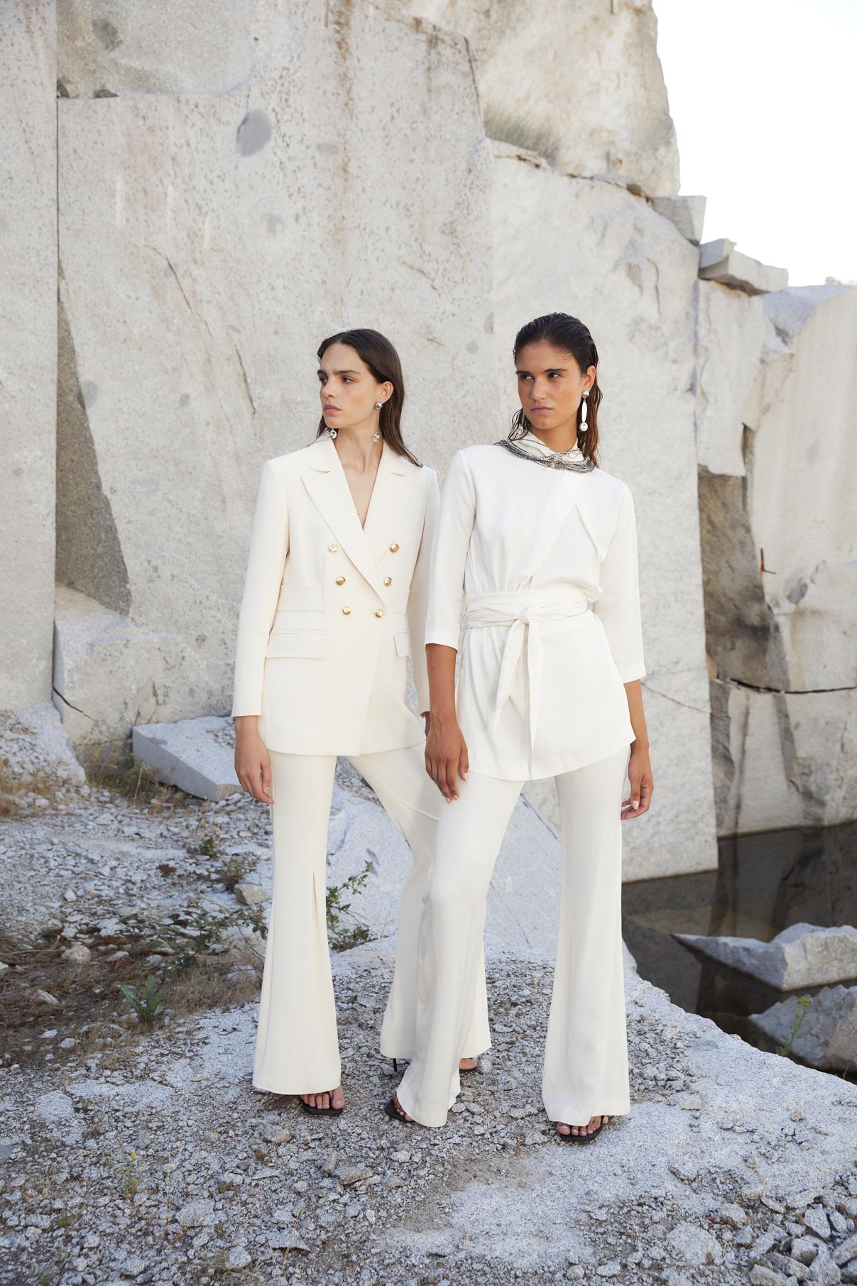 TOTAL LOOK CLOTILDE JCQ ZIGZAG ECRU