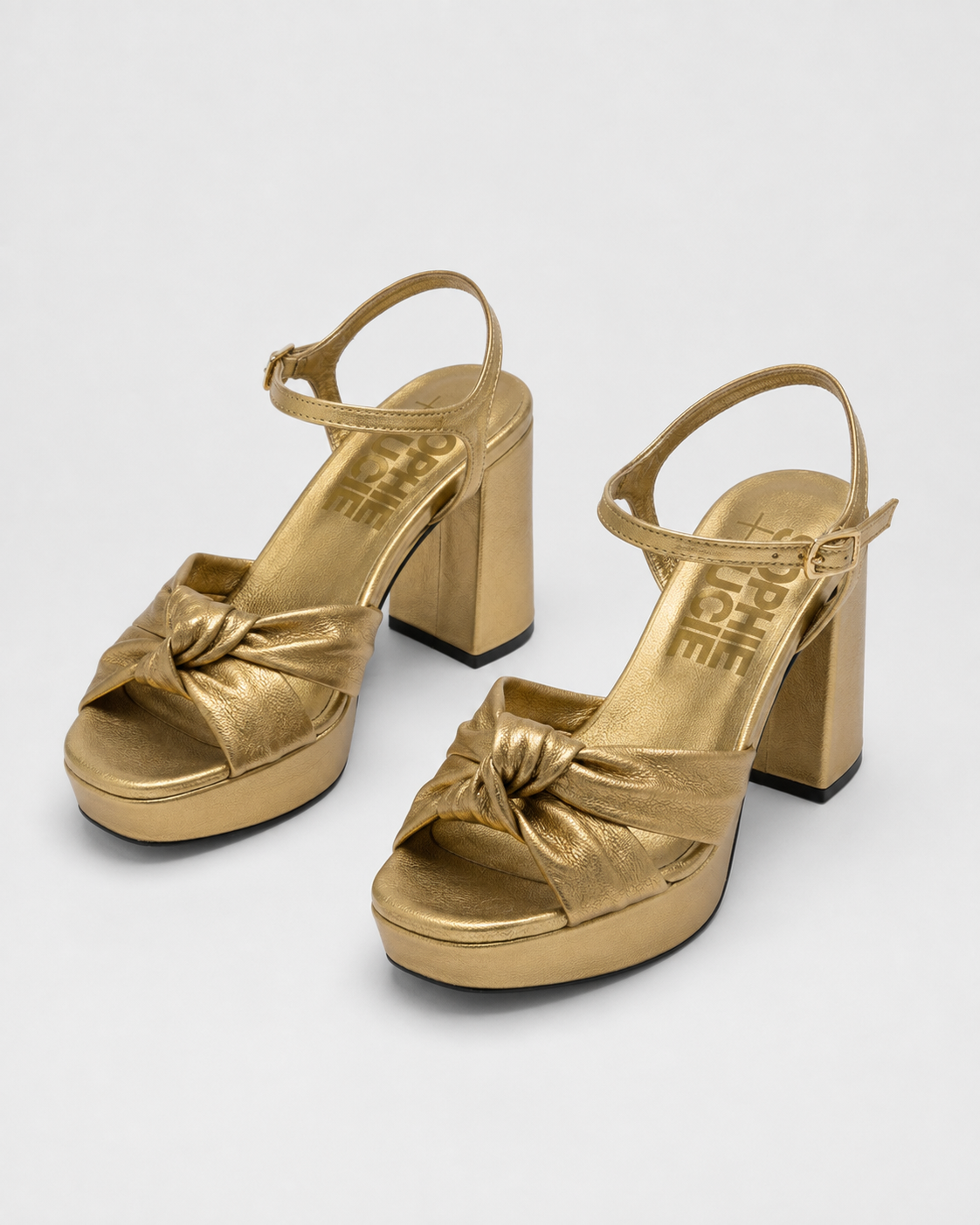 LILY LEATHER GOLD SANDAL