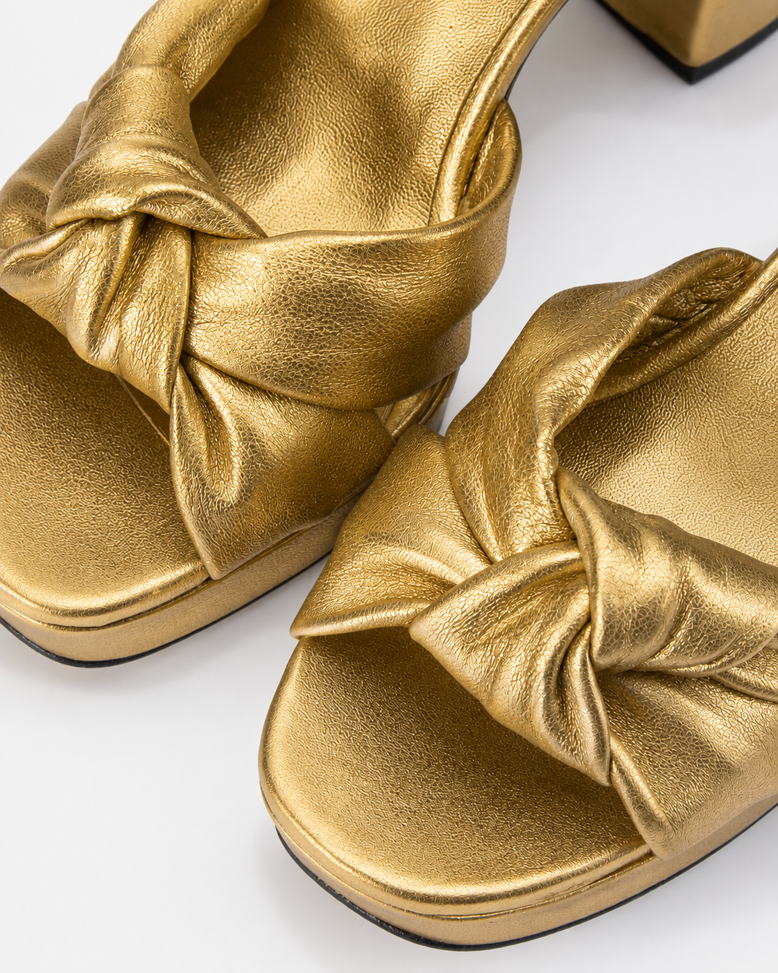 LILY LEATHER GOLD SANDAL