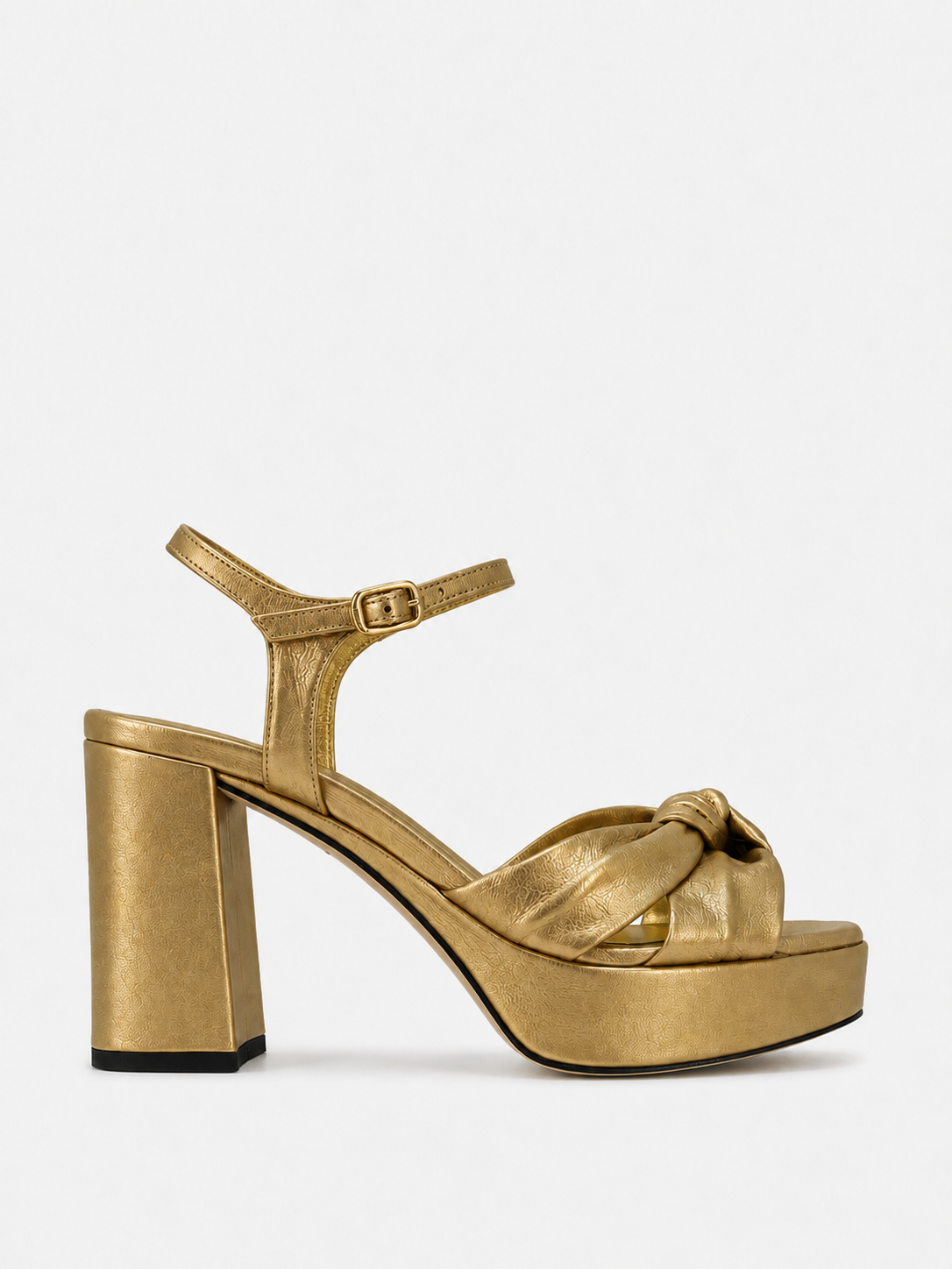 LILY LEATHER GOLD SANDAL