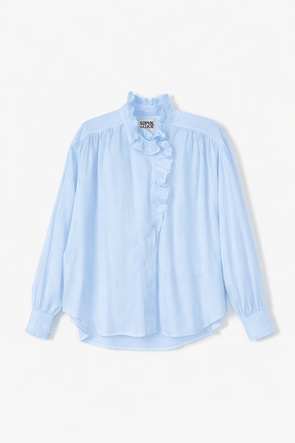 BLUSA MARIBEL VOILE AZUL