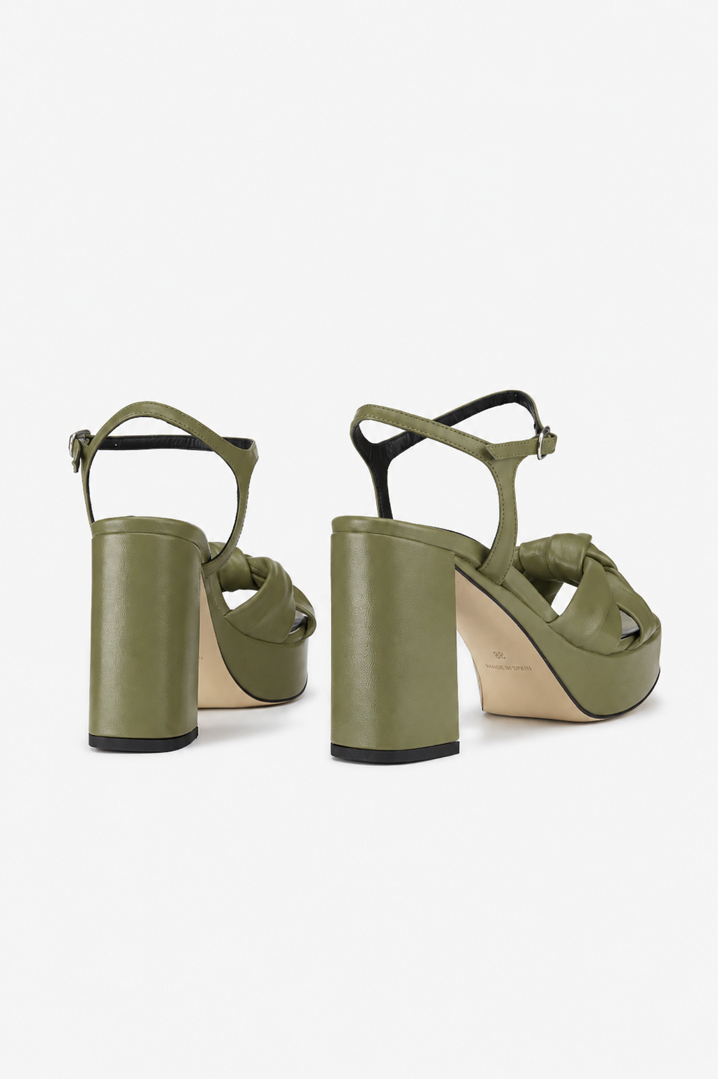 LILY LEATHER OLIVE SANDAL