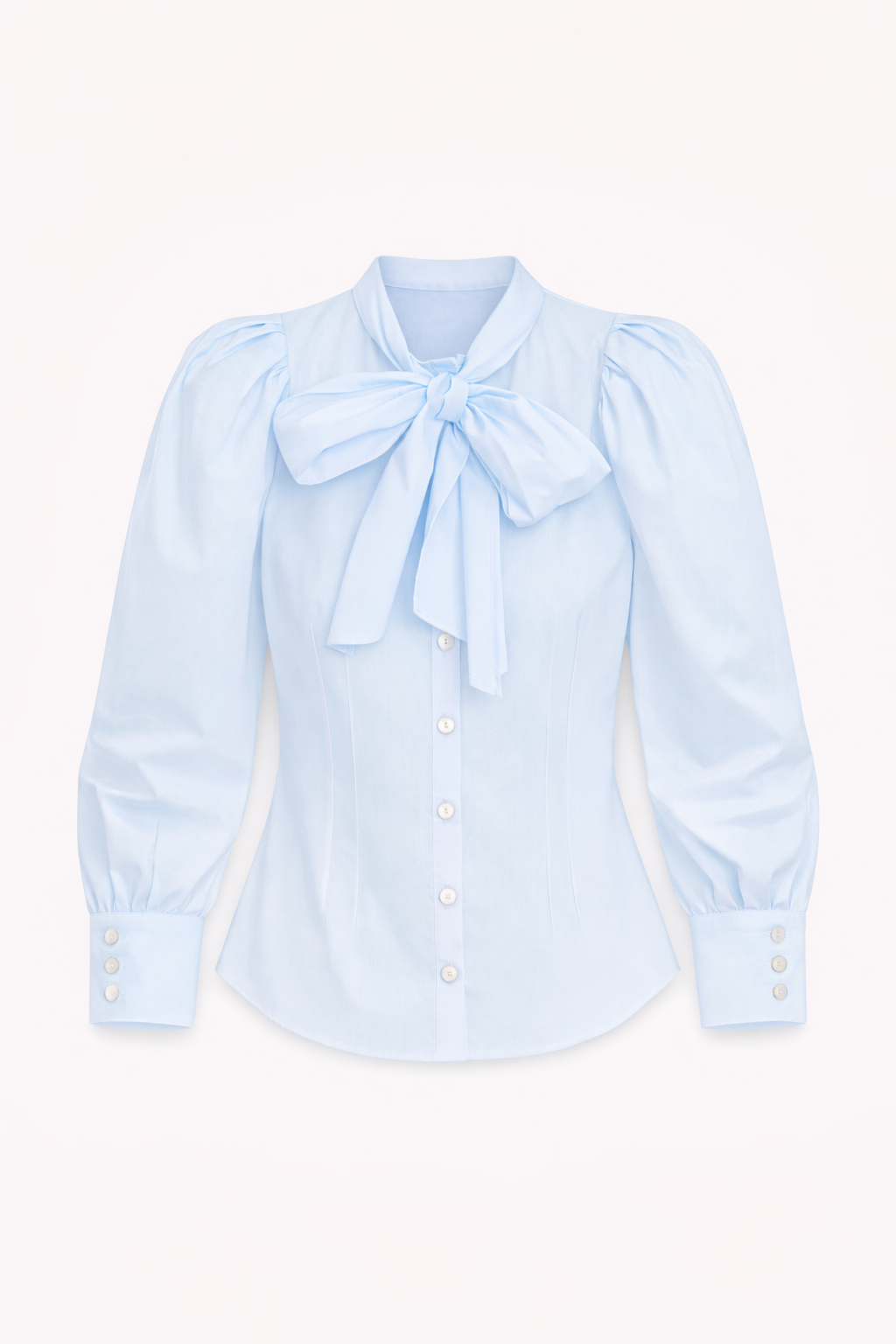 BLUSA PAJARITA POPELIN AZUL