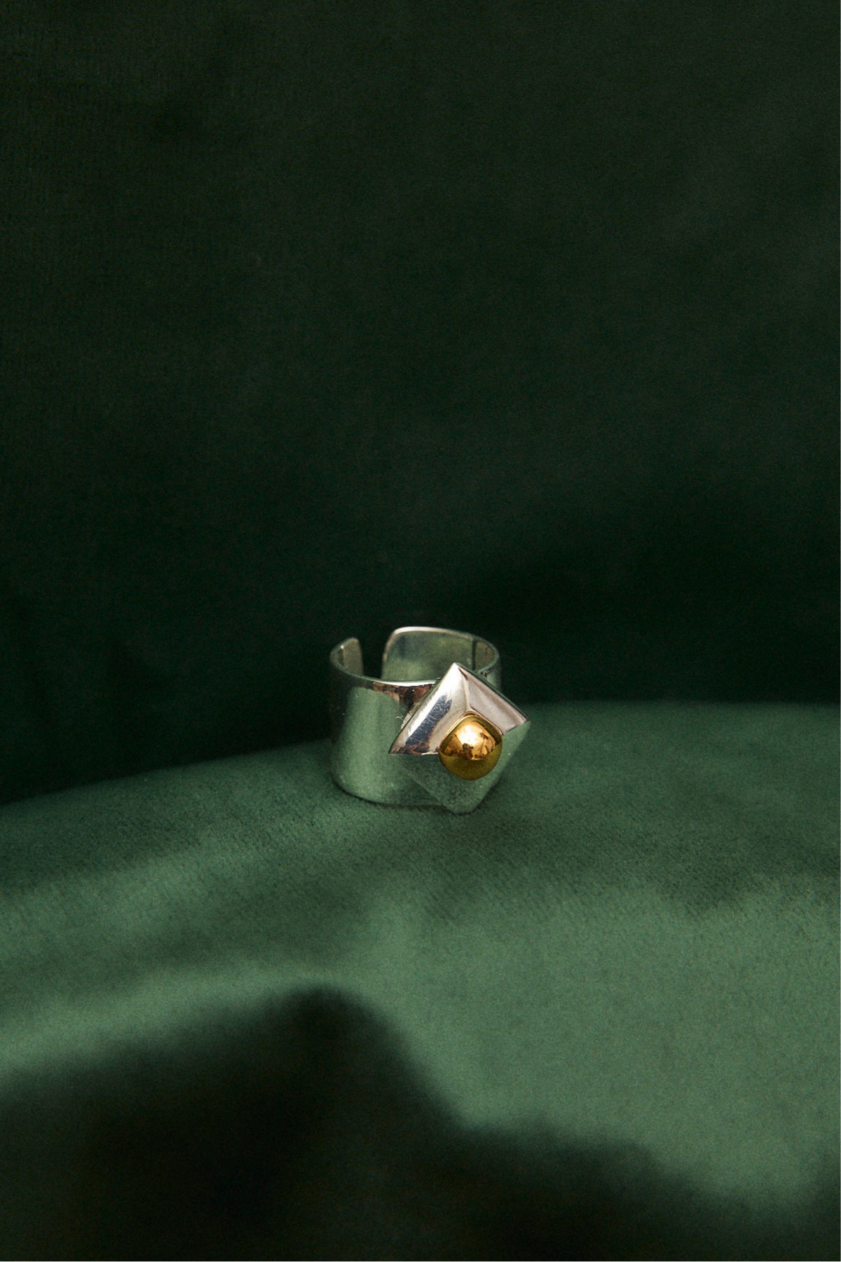 DIANA SILVER METAL RING