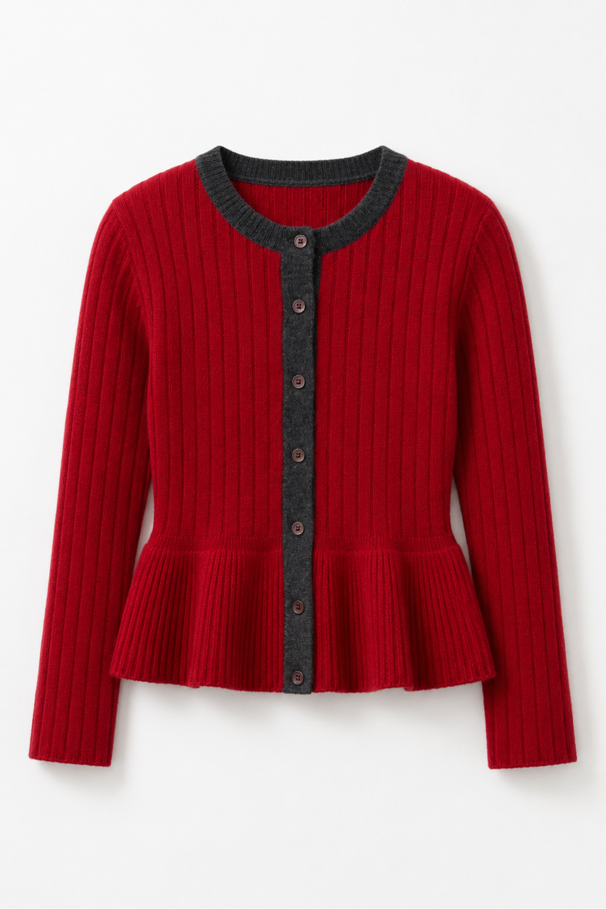 CHAQUETA LEILA PUNTO ROJO