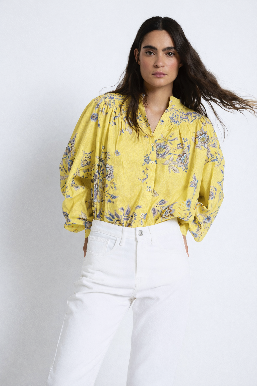 TULIPAN PUNTOS YELLOW BLOUSE